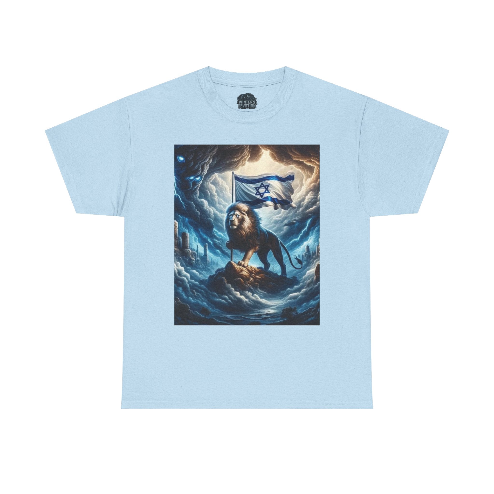 Majestic Lion Unisex Heavy Cotton Tee - Inspirational Apparel, Gift for Animal Lovers, Graphic Tee, Unique T-Shirt, Casual Wear