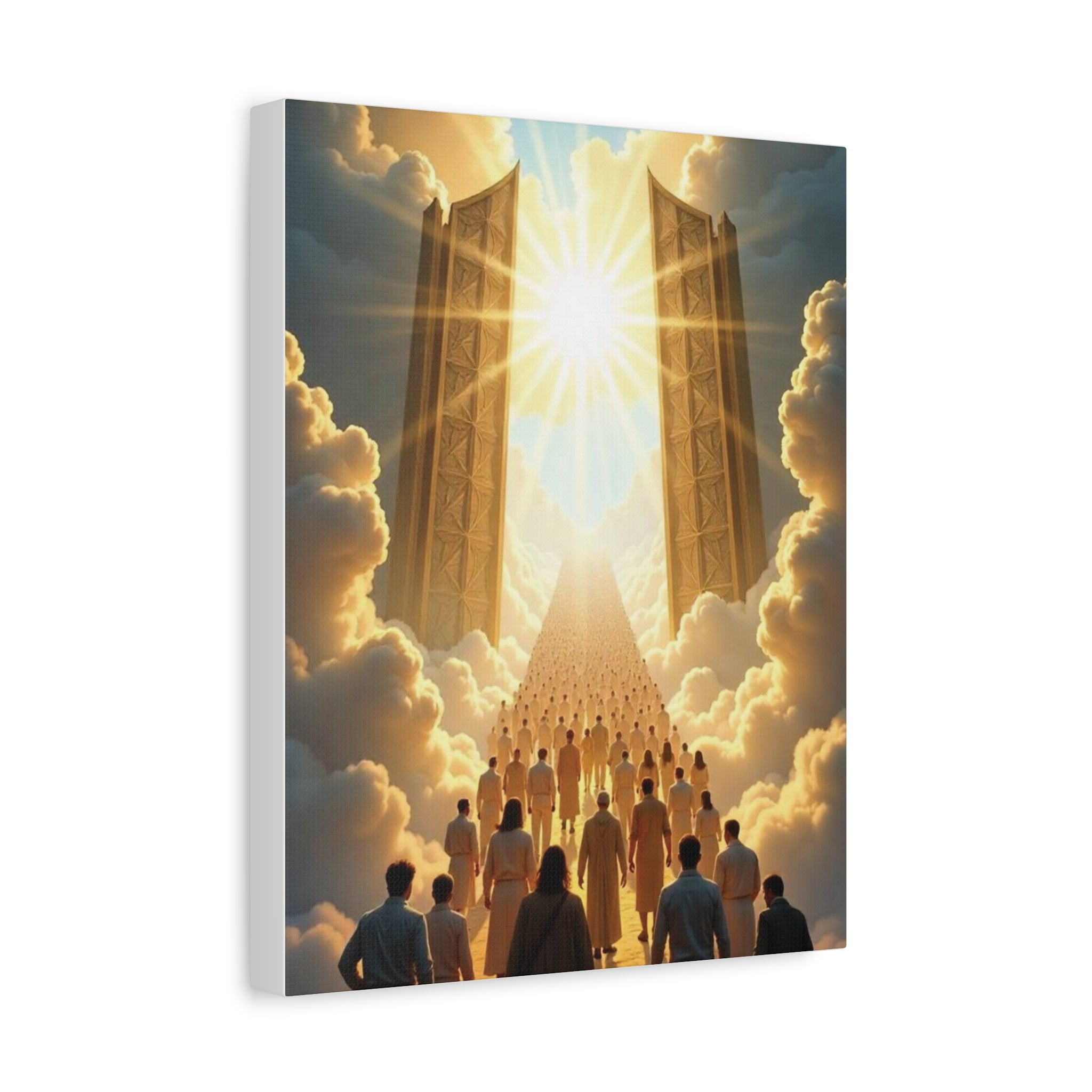 Inspirational Heavens Gate Matte Canvas Art, Uplifting Wall Decor, Hopeful Home Art, Motivational Canvas Print, Spiritual Canvas Decoration