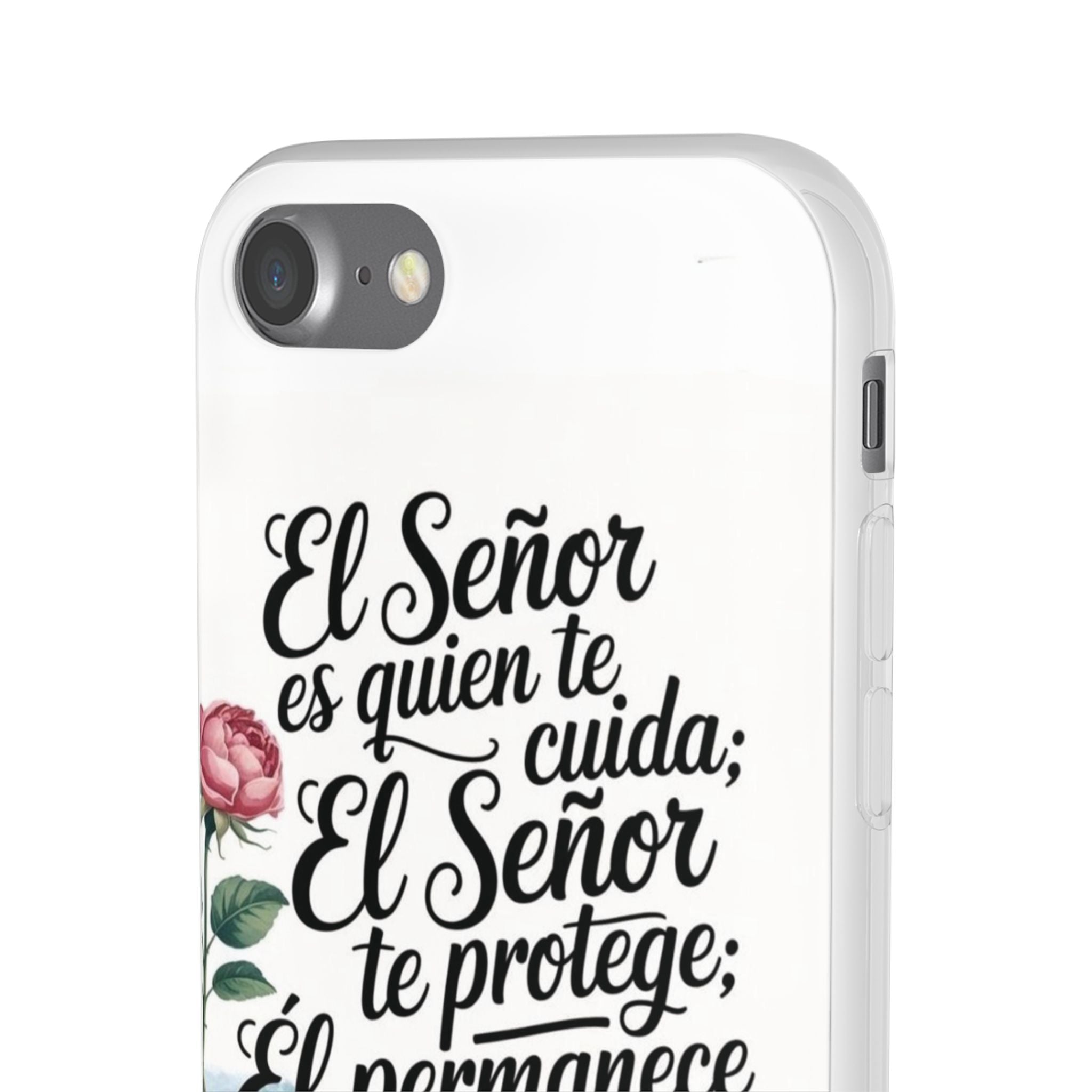 Inspirational Phone Case with Psalm 121:5 Quote, Flexi Case for Protection, Bible Verse Case, Gift for Faith Lovers, Spiritual Décor