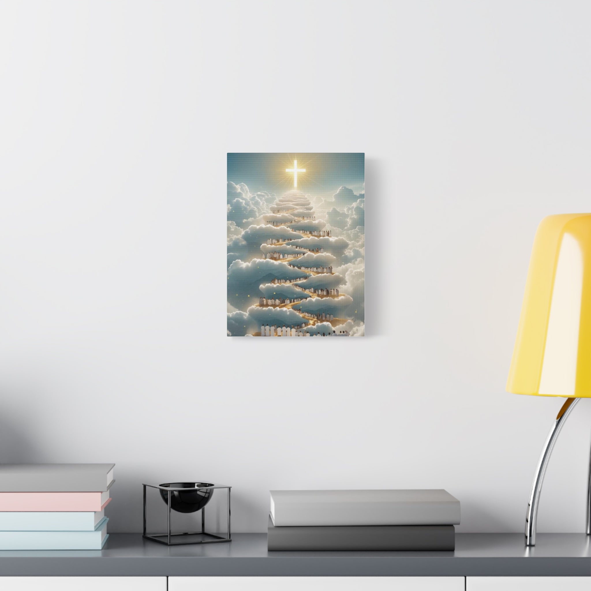 Heavenly Cloud Canvas Art, Spiritual Wall Decor, Christian Home Accent, Inspirational Gift, Faith-Inspired Artwork
