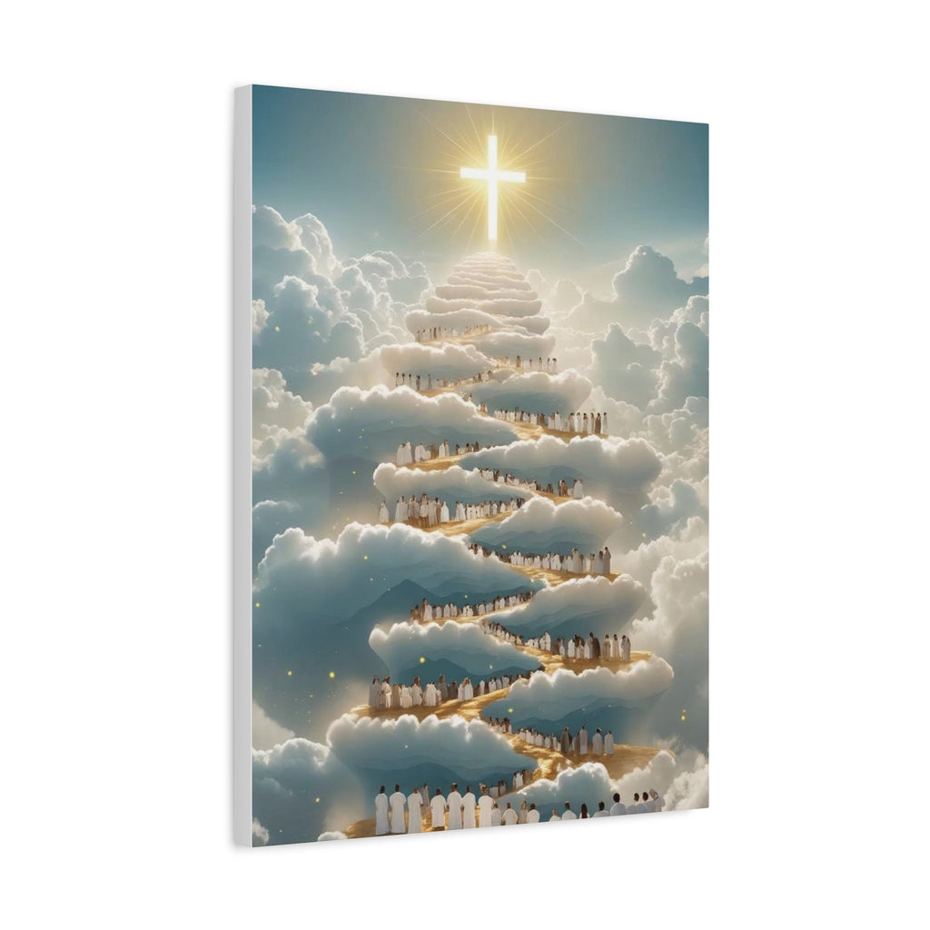 Heavenly Cloud Canvas Art, Spiritual Wall Decor, Christian Home Accent, Inspirational Gift, Faith-Inspired Artwork