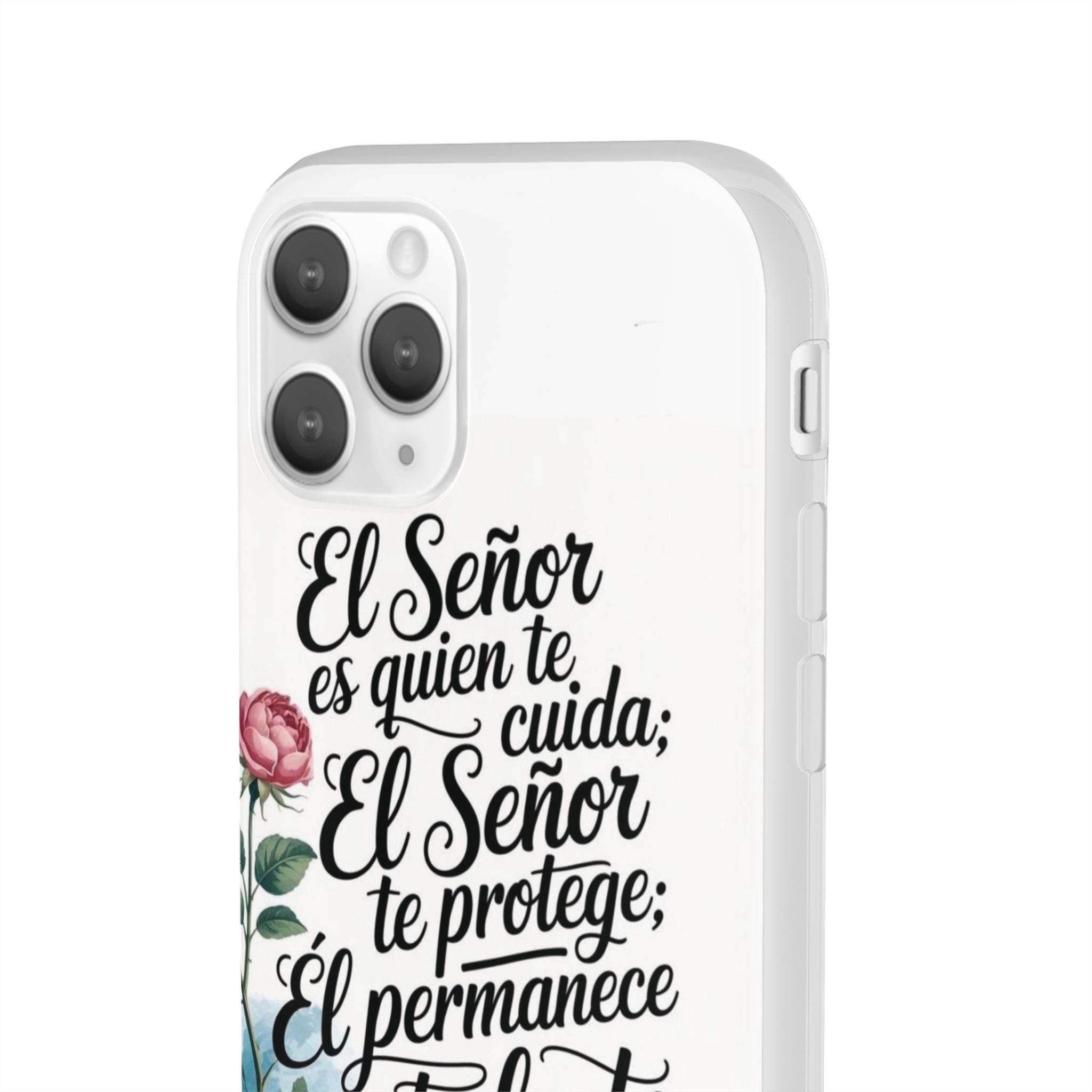 Inspirational Phone Case with Psalm 121:5 Quote, Flexi Case for Protection, Bible Verse Case, Gift for Faith Lovers, Spiritual Décor