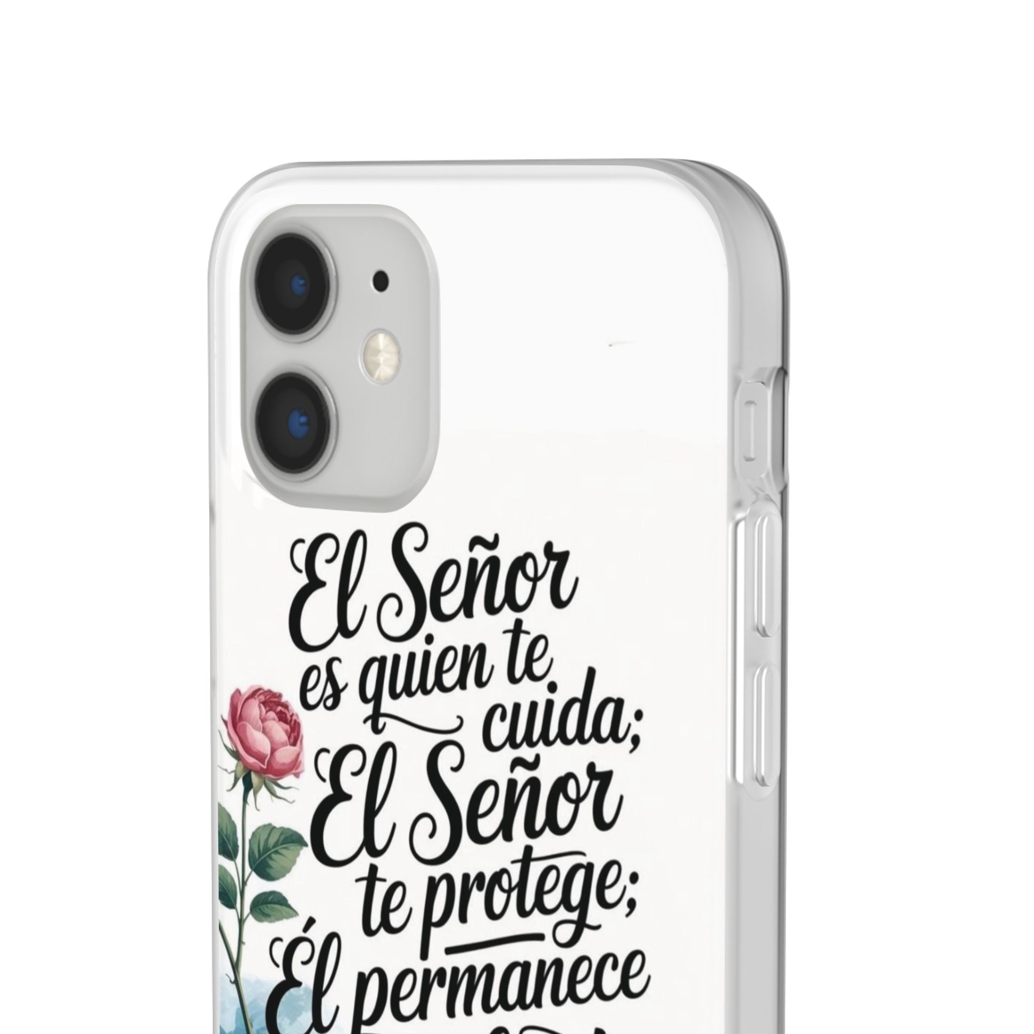 Inspirational Phone Case with Psalm 121:5 Quote, Flexi Case for Protection, Bible Verse Case, Gift for Faith Lovers, Spiritual Décor