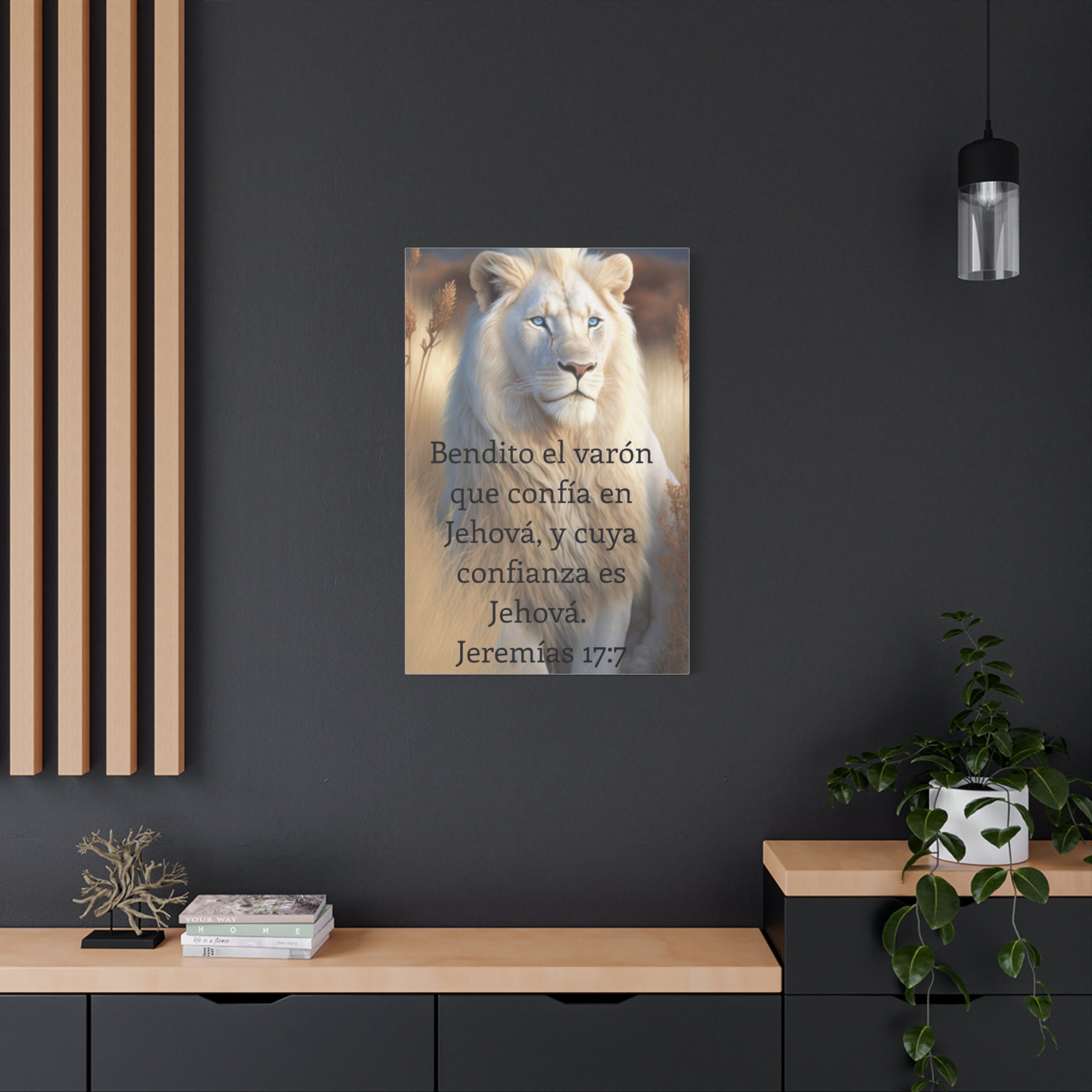 Inspirational Art Print, Motivational Wall Decor, Animal Lover Gift, Religious Home Decoration, Uplifting Quote Canvas