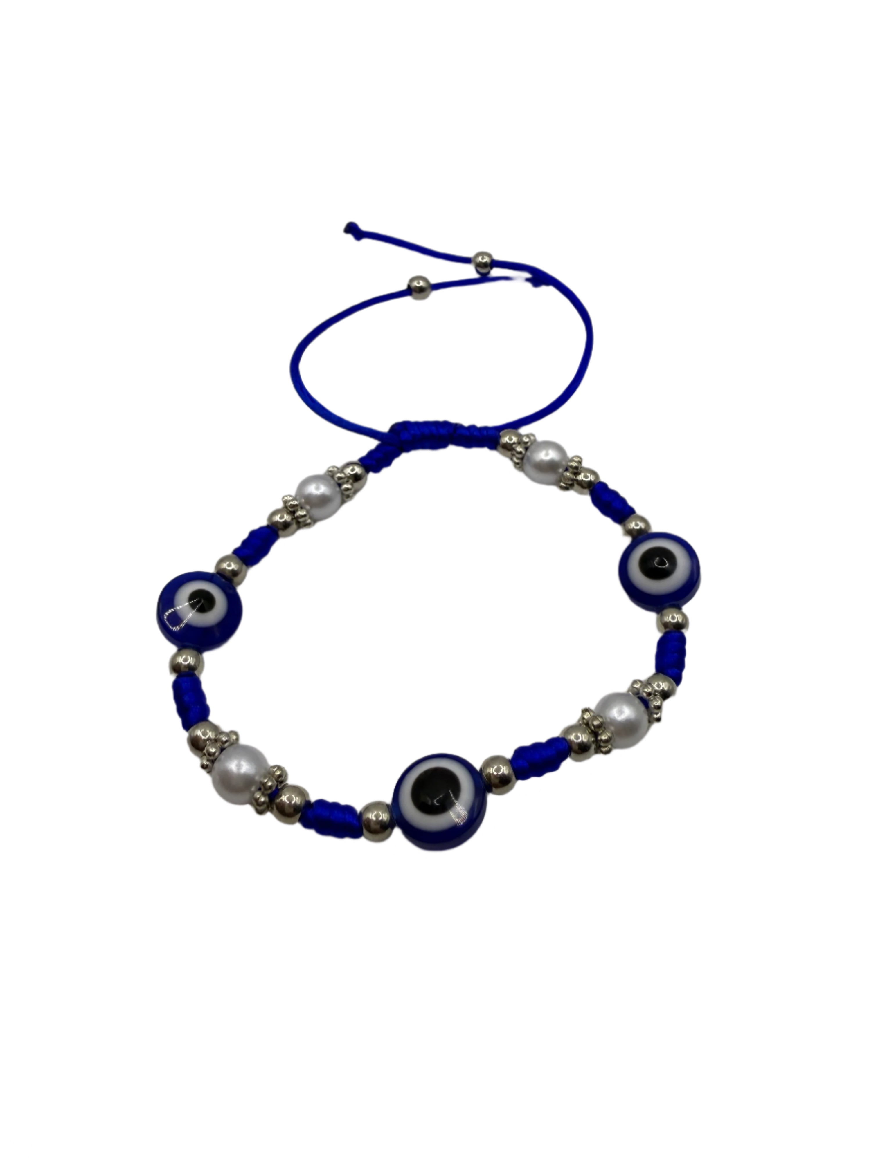 Blue Pearl Evil eye/Pixiu/Horshe Shoe/Thread Bracelet🧿Pulsera ajustable de Mal de ojo y Perlas Para la proteccion