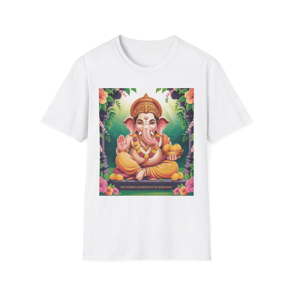 Vibrant Ganesha T-Shirt, Spiritual Unisex Tee, Festival Wear, Bohemian Style, Yoga Clothing, Gift for Her/Him