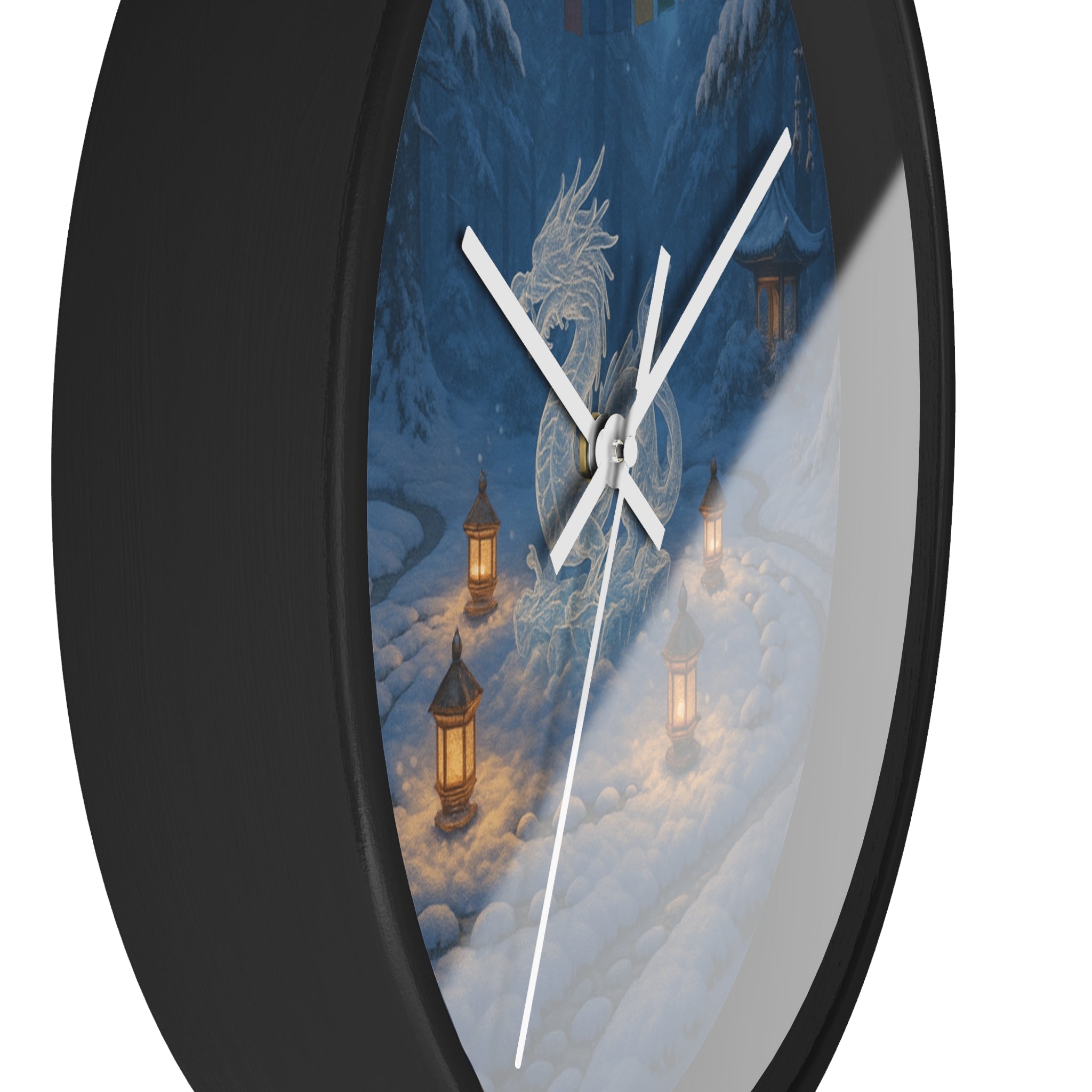 Serene Dragon Wall Clock - Cozy Home Decor, Fantasy Clock, Unique Gift for Dragons Lovers, Timeless Elegance, Asian-Inspired Style