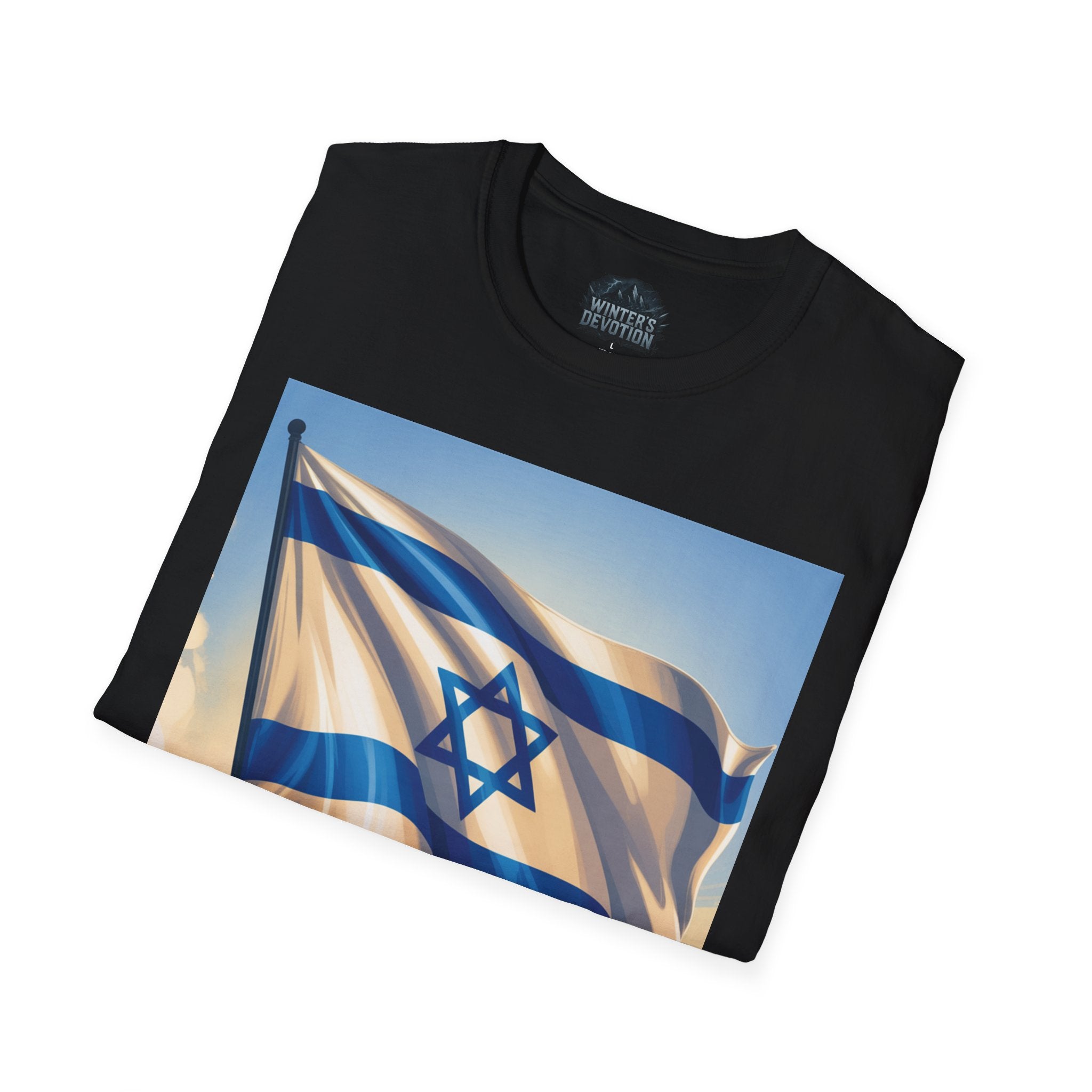 I Stand with Israel Unisex Softstyle T-Shirt, Patriotic Tee, Support Shirt, Gift for Activists, Israel Pride Apparel