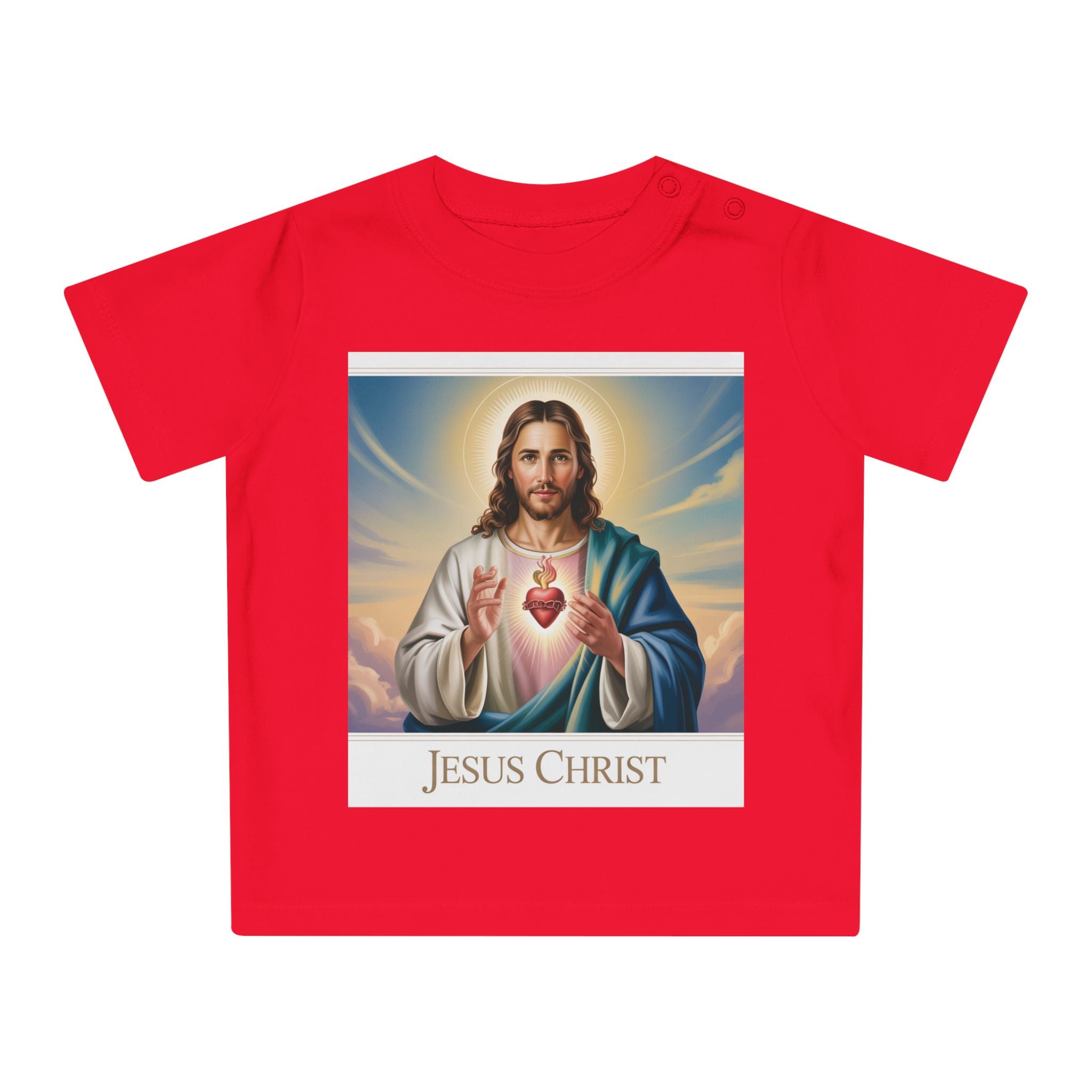Jesus Christ Baby T-Shirt, Cute Christening Outfit, Infant Religious Apparel, Baby Shower Gift, First Communion Top