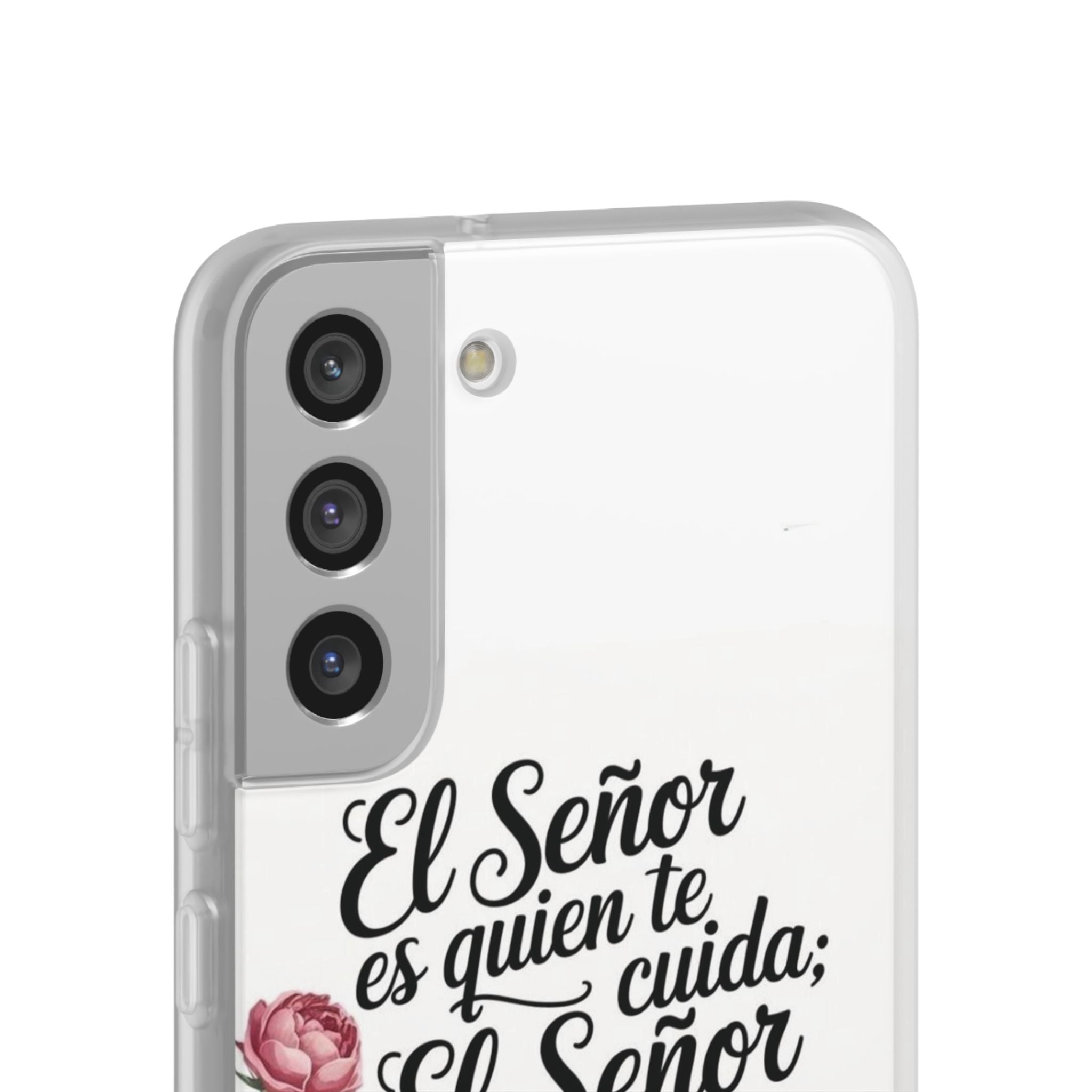 Inspirational Phone Case with Psalm 121:5 Quote, Flexi Case for Protection, Bible Verse Case, Gift for Faith Lovers, Spiritual Décor