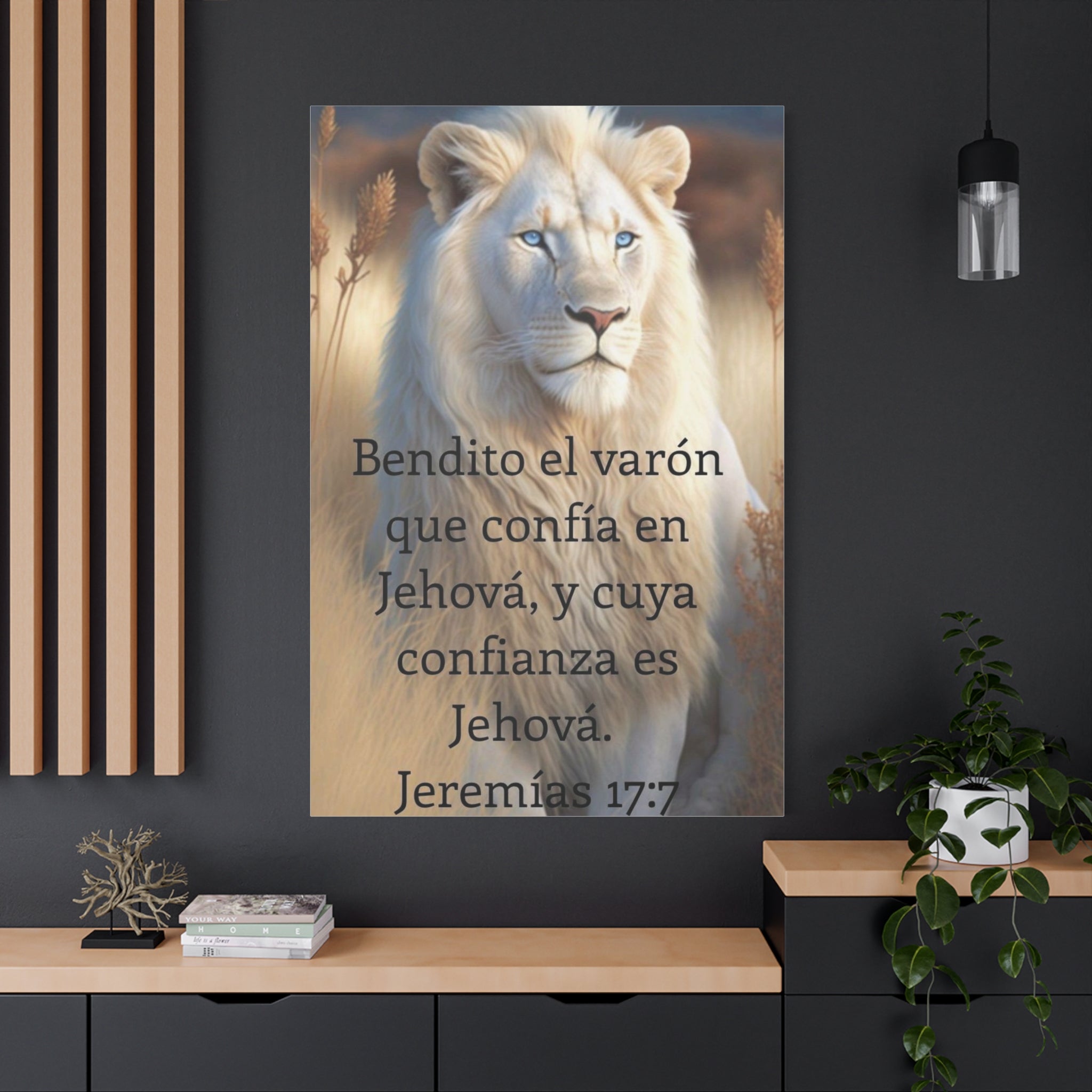 Inspirational Art Print, Motivational Wall Decor, Animal Lover Gift, Religious Home Decoration, Uplifting Quote Canvas
