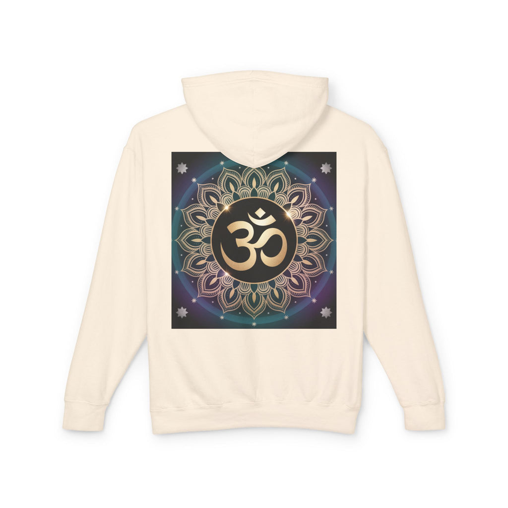 Spiritual Unisex Hoodie, Inspirational Hooded Sweatshirt, Yoga Apparel, Meditation Fashion, Ganesh and Om Design