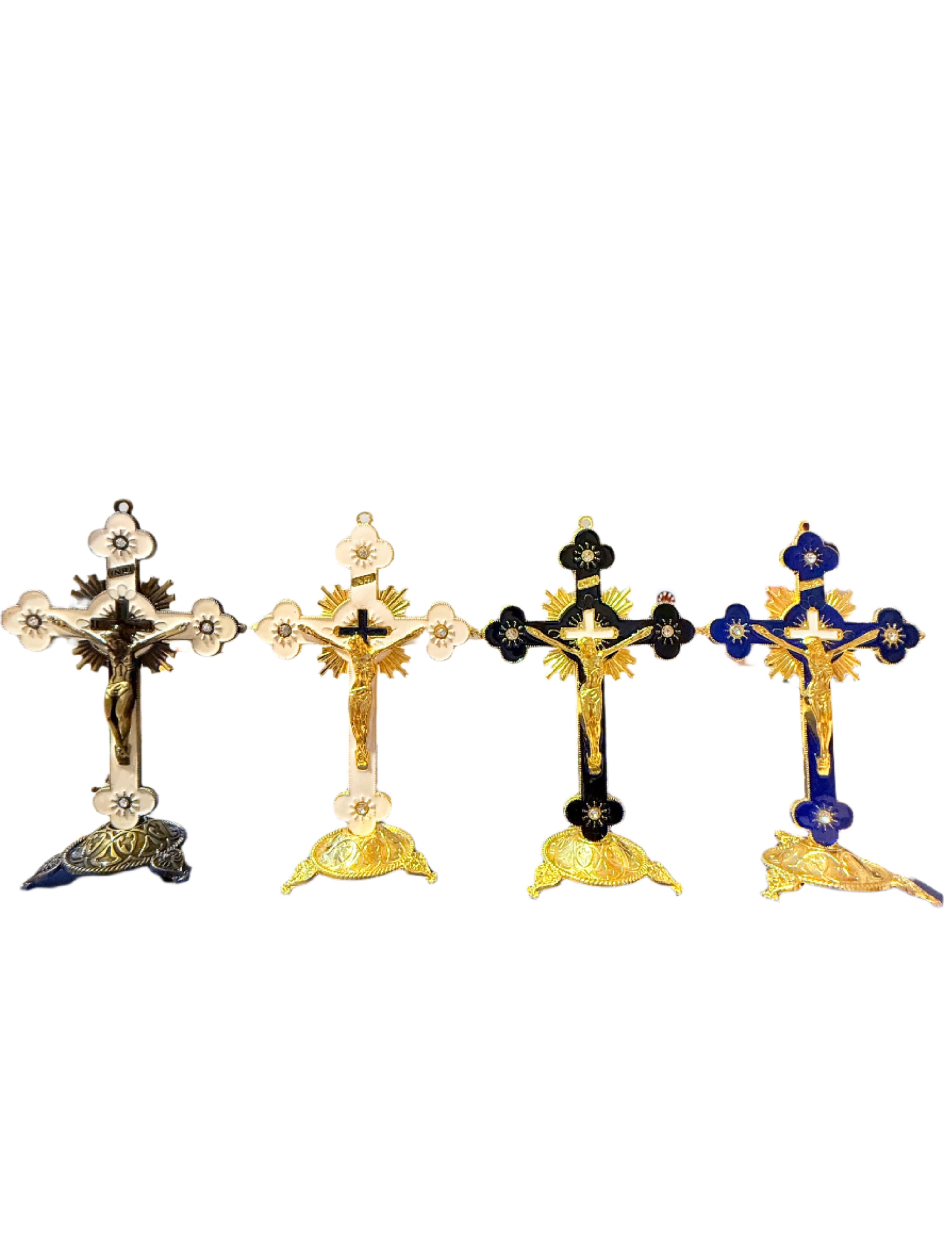 Beautiful Assorted Metal Crucifixes 5 in/9 in/11 in/12 in