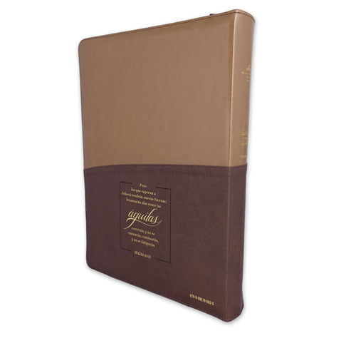 Biblia Águila con Cierre Letra Super Gigante 19 puntos RV1960 imit café con índice - Pero los que esperan a Jehová