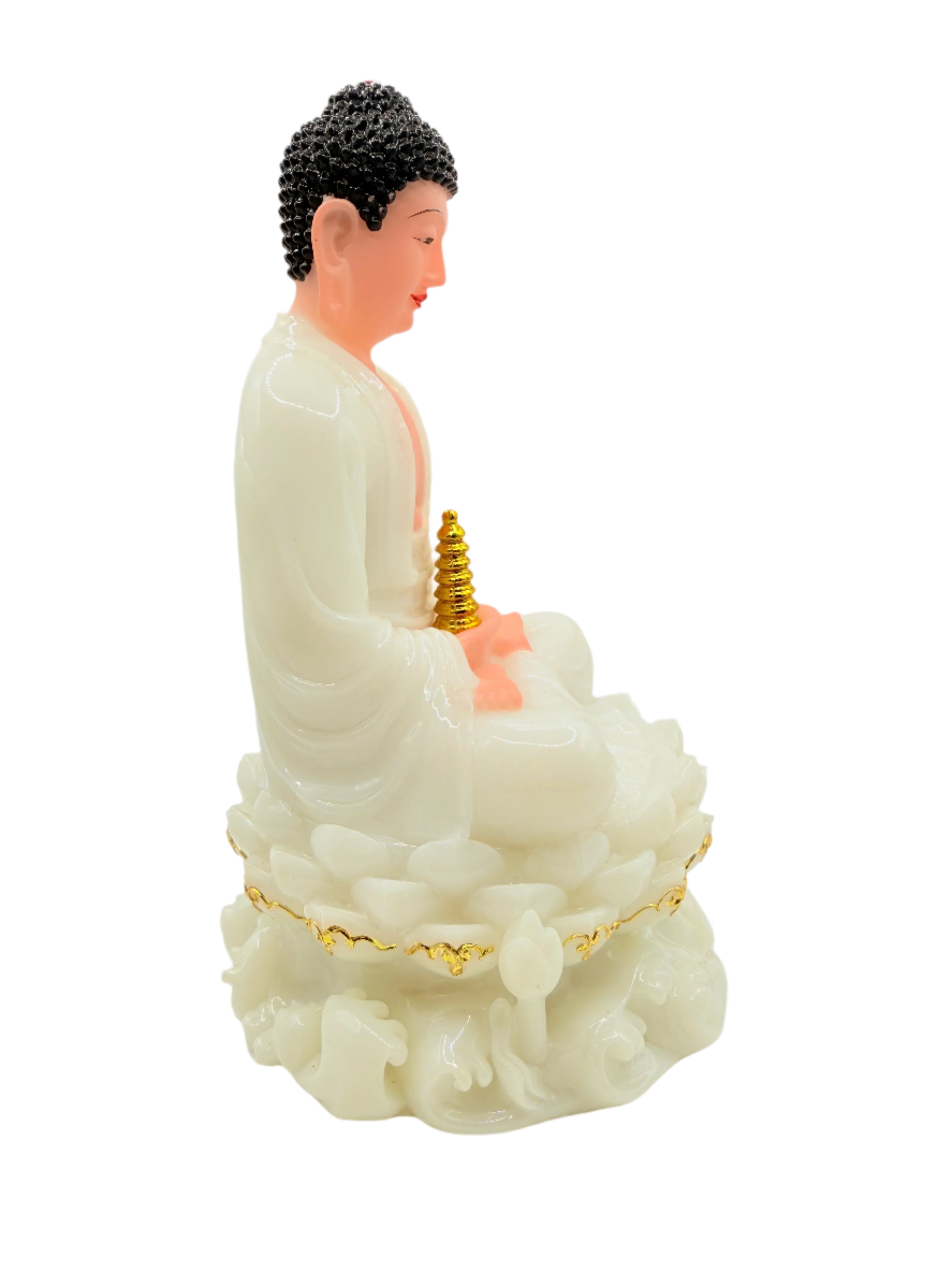 Beautiful White Buddha Statue