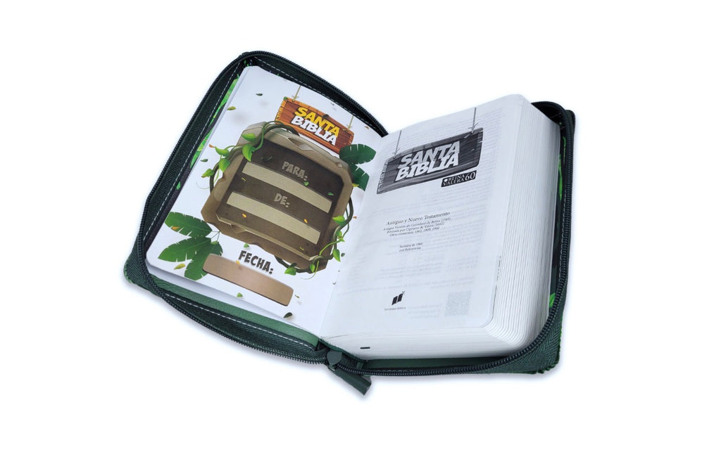 Biblia Compacta con Cierre para Niños RV1960 imit piel arca