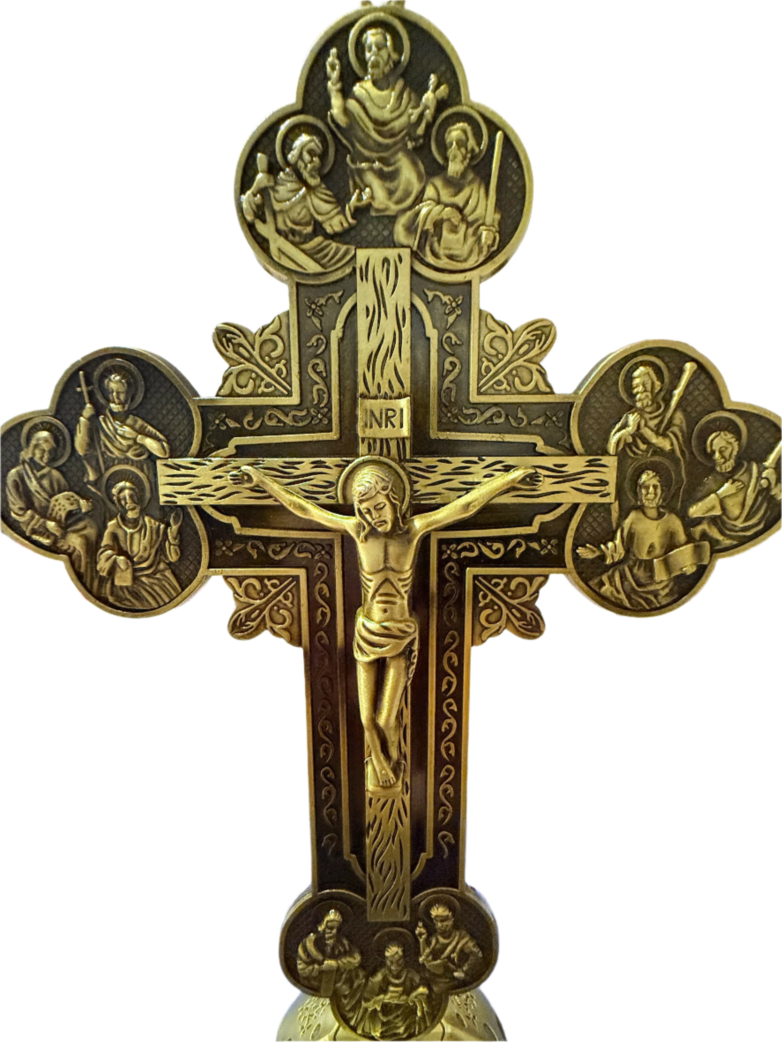 Beautiful Assorted Metal Crucifixes 5 in/9 in/11 in/12 in