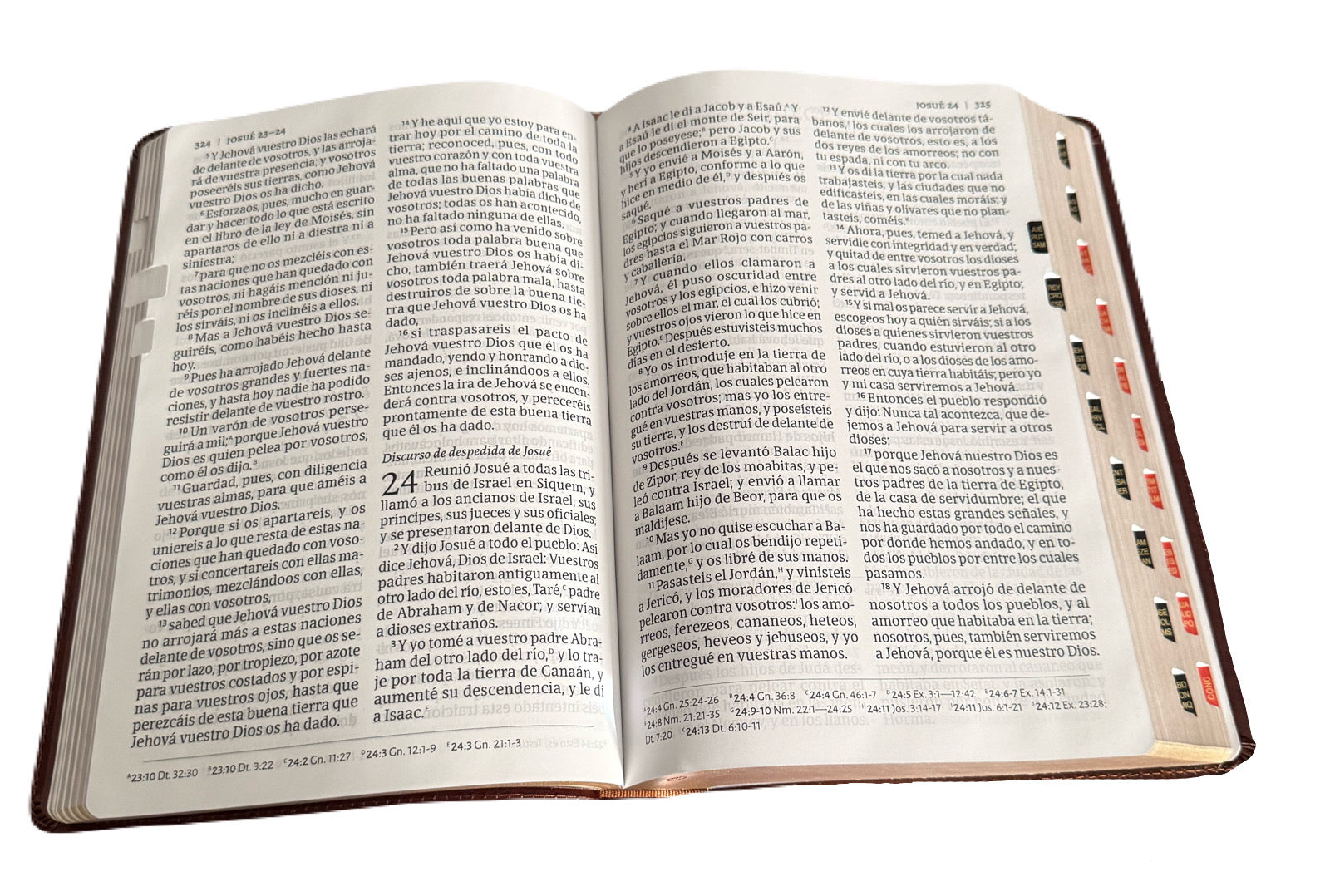 Biblia Letra Supergigante 16 Pts Con Indice, Marron Piel Fabricada RV1960