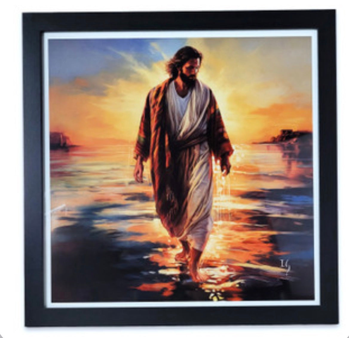 Cuadro Interactivo Impreso a Color con Soporte: Jesús serenidad