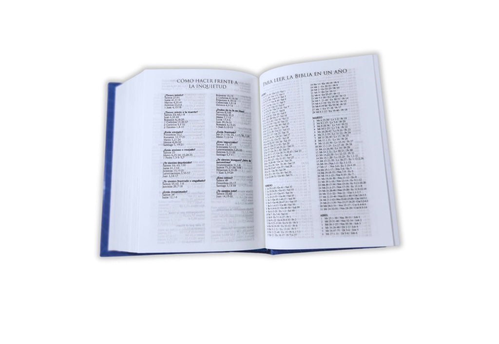 Biblia Compacta para Niños RV2020, tapa dura azul niños con mamá