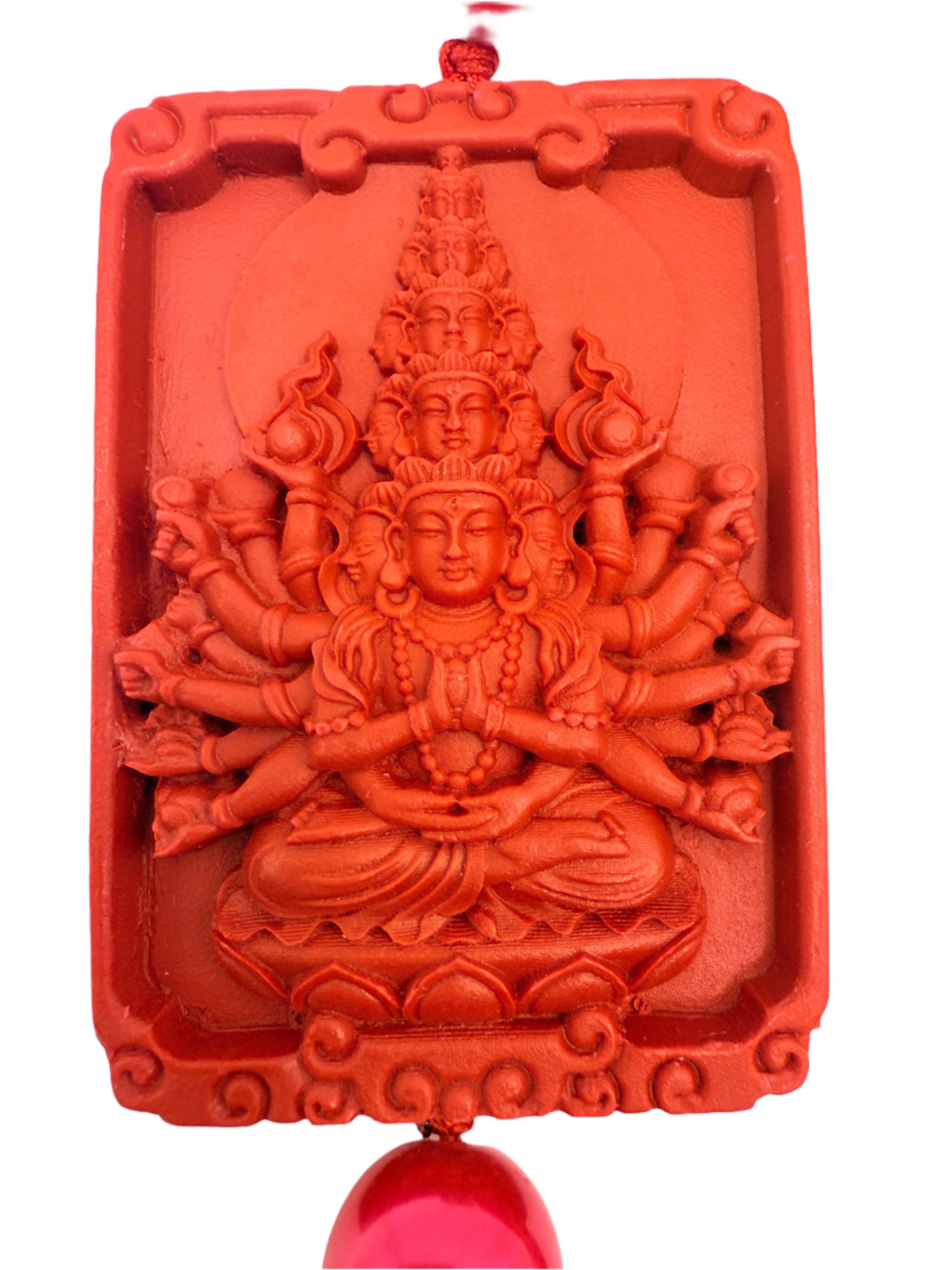Thousand Hand Guan Yin(Avalokiteshvara) Tassel Pendant For Home, Car & Office