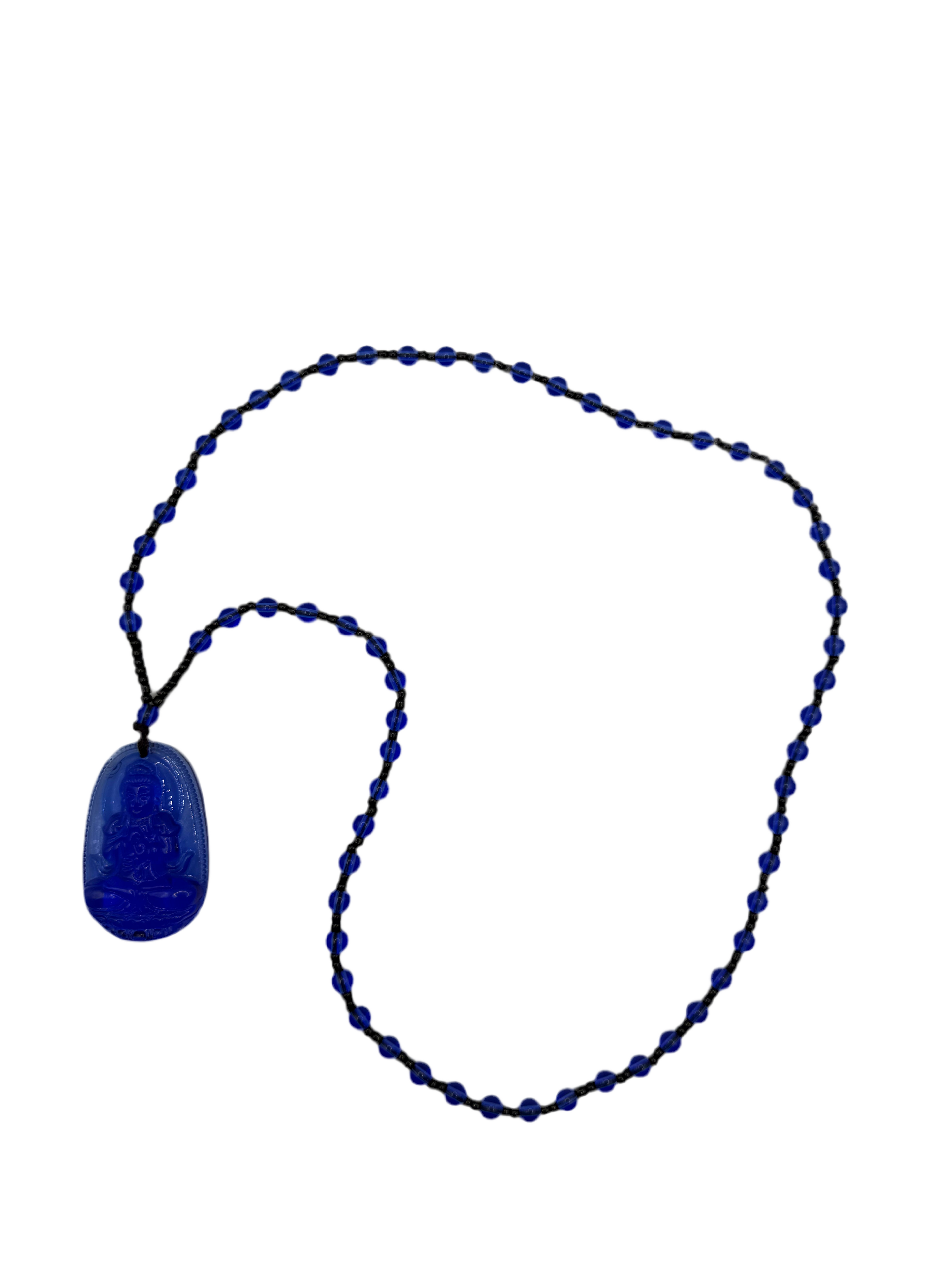 Buddha Pendant Crystal Stone Chain Necklace Women Men Lucky Jewelry Accessory