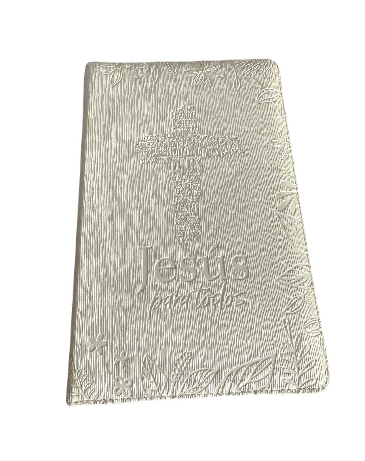 Biblia De Promesas Tamano Manual Letra Grande Blanco Con Indice/Cierre