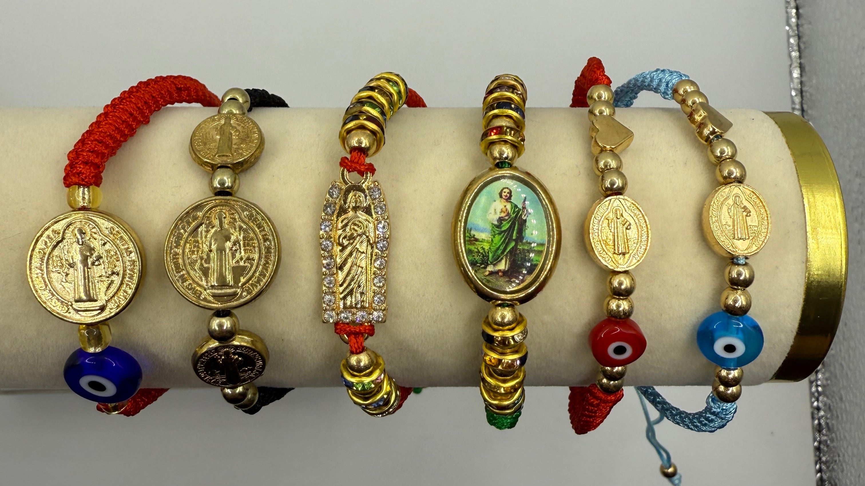 St Jude(Sand Judas)/ St Benedict Bracelets for Protection