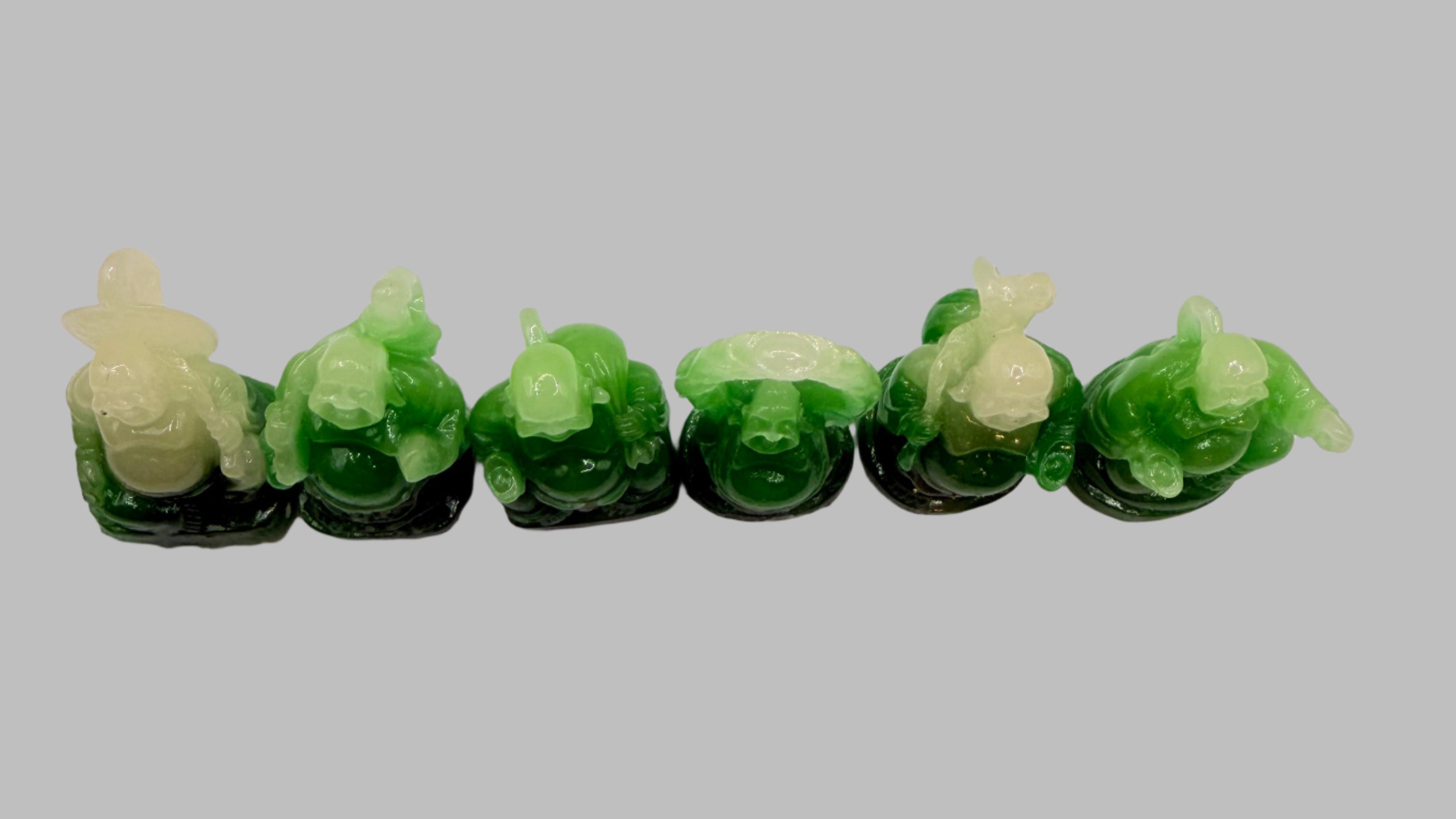 Set of 6 Laughing Buddha/ Lucky Buddha/ Budai
