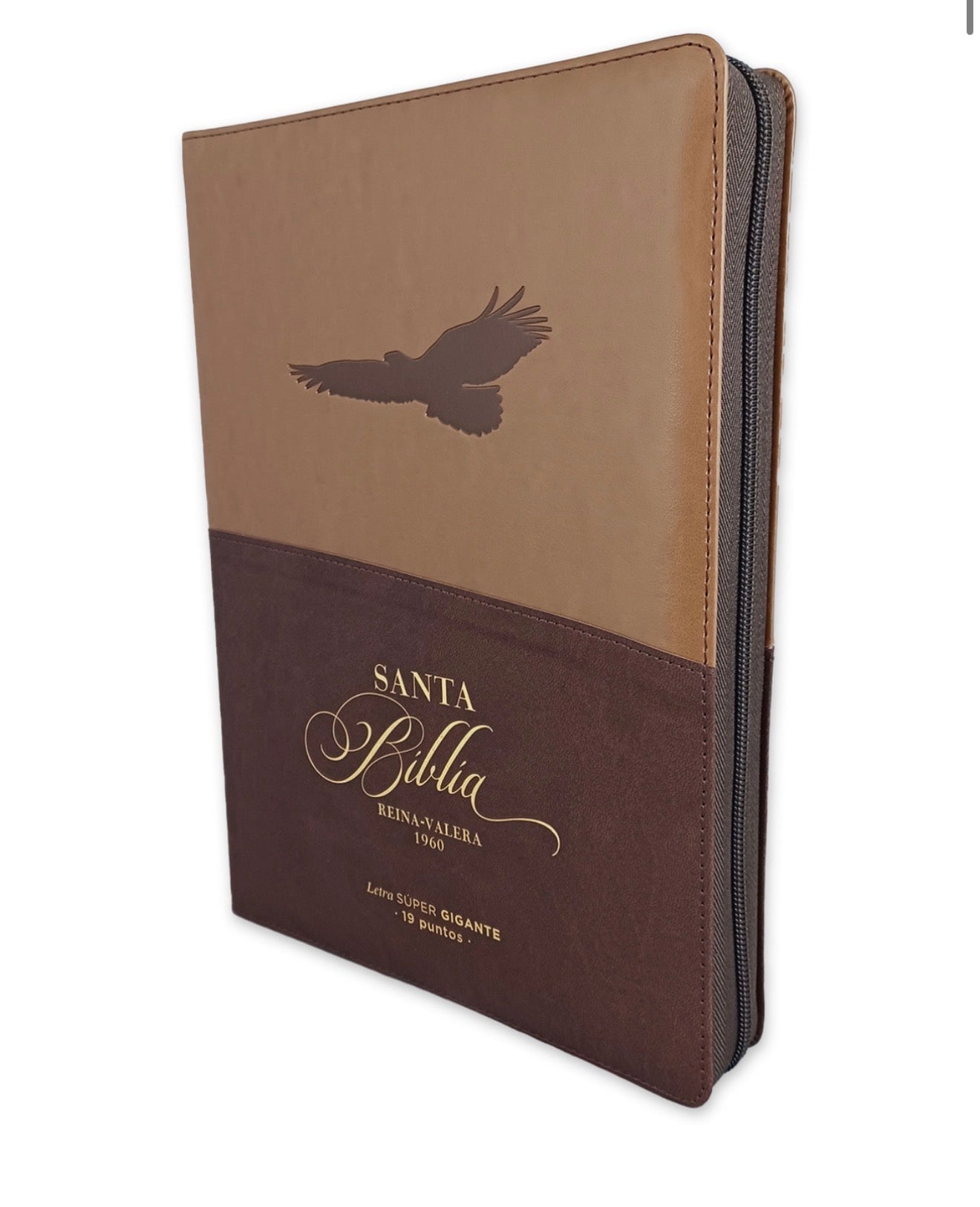 Biblia Águila con Cierre Letra Super Gigante 19 puntos RV1960 imit café con índice - Pero los que esperan a Jehová