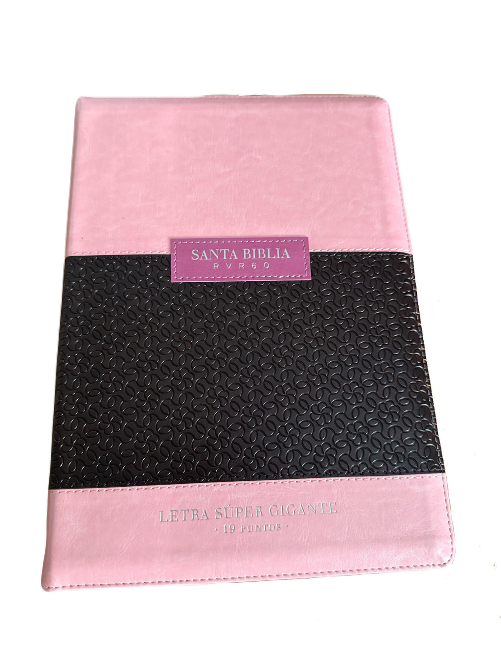 Biblias Letra Super Gigante 19Pts Con Cierre/Indice Classic Rosa/Cafe RV1960