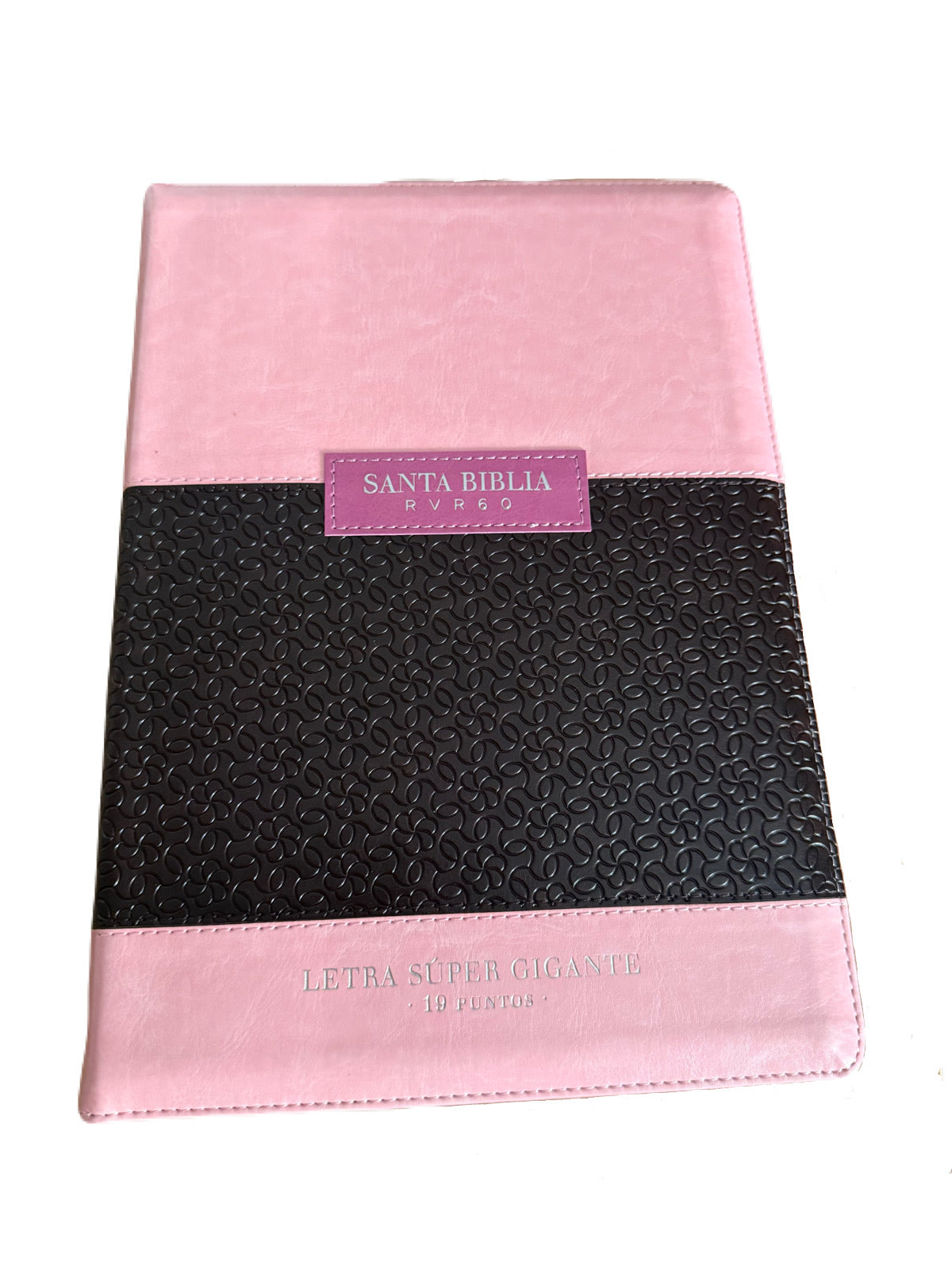 Biblias Letra Super Gigante 19Pts Con Cierre/Indice Classic Rosa/Cafe RV1960