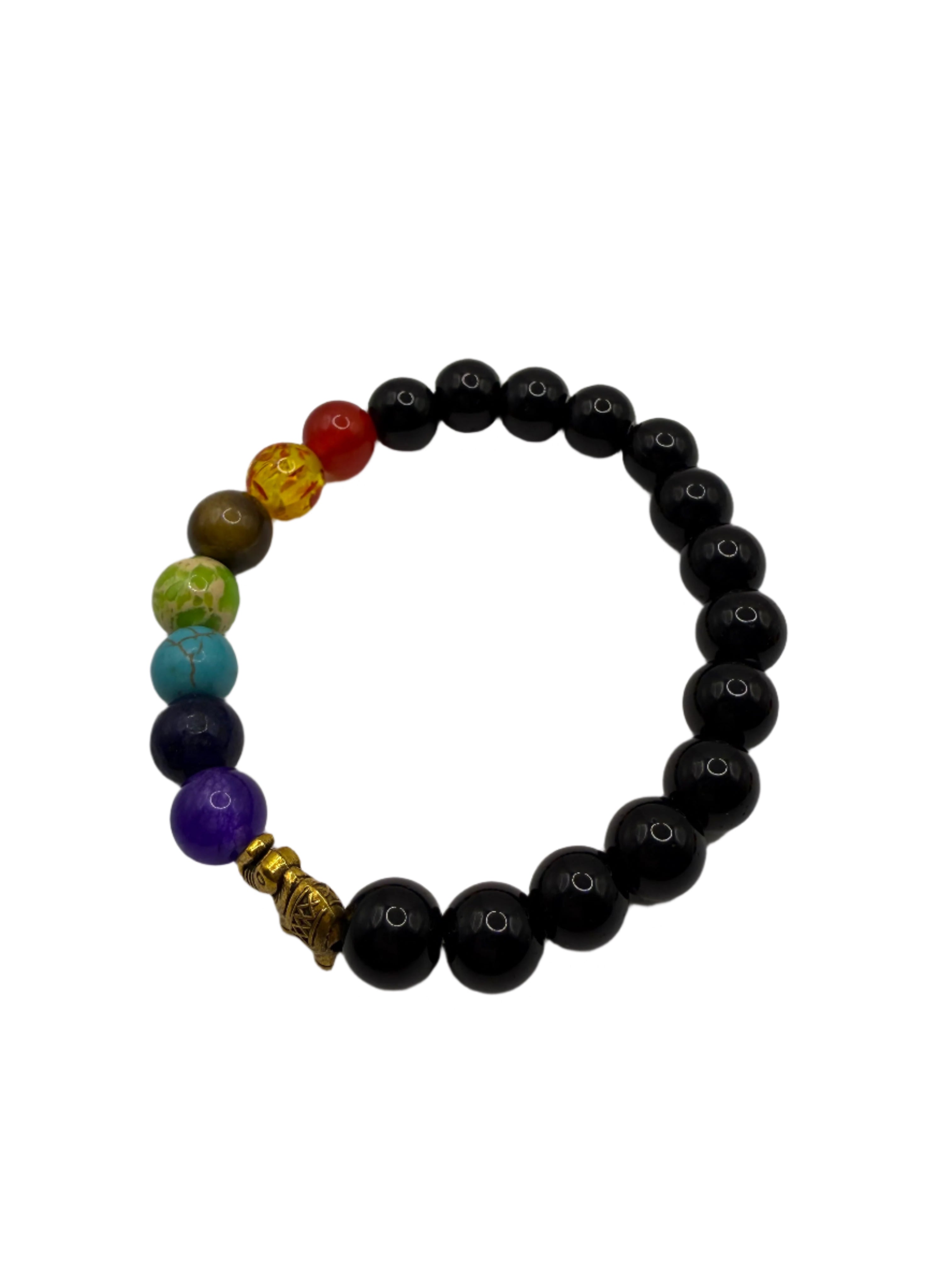 7 Chakra Colorful Beaded Bracelet Beads Yoga Healing Energy Stone