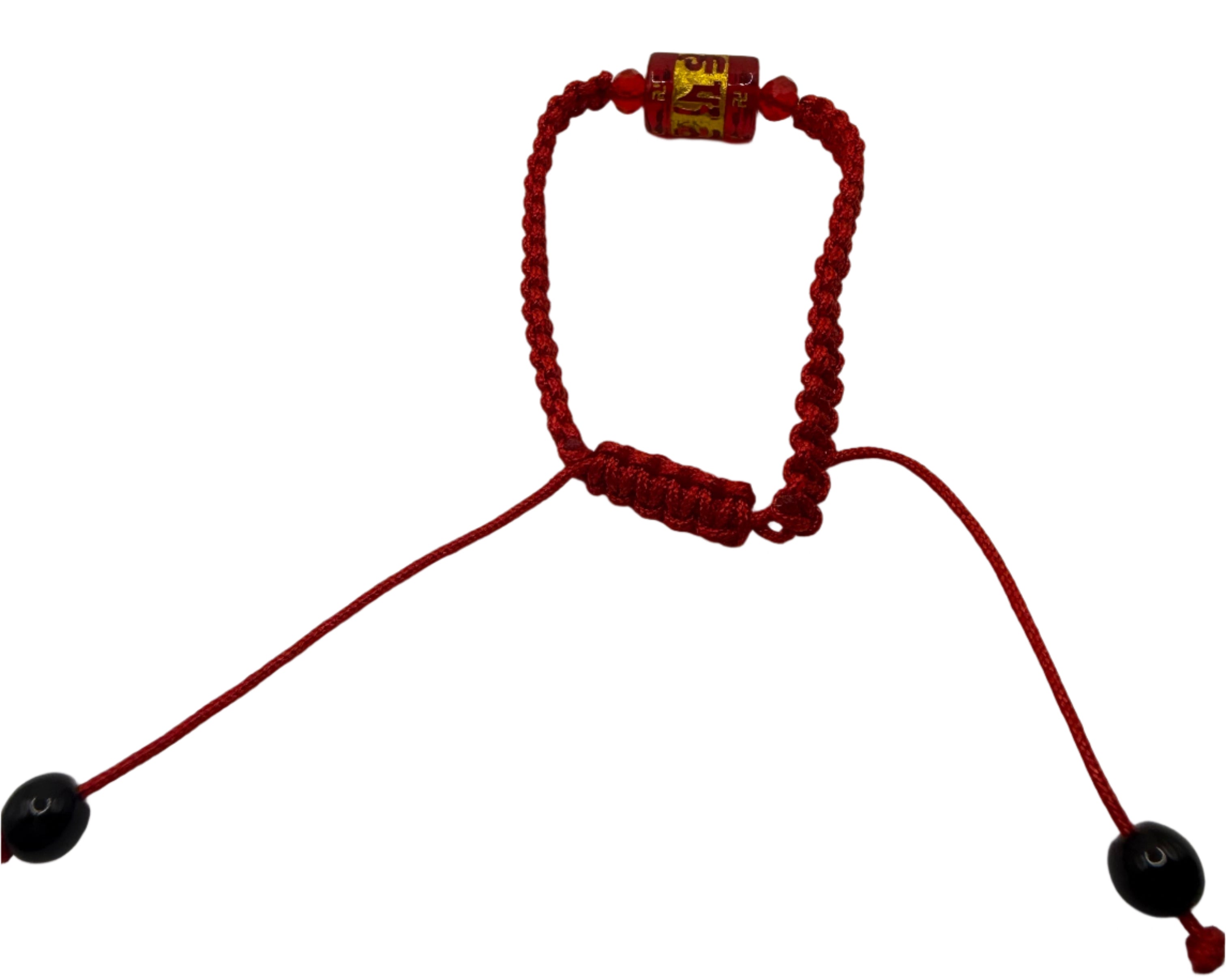 Tibetan 6 Words Prayer Wheel Mantra Lucky Charm Braided Bracelet