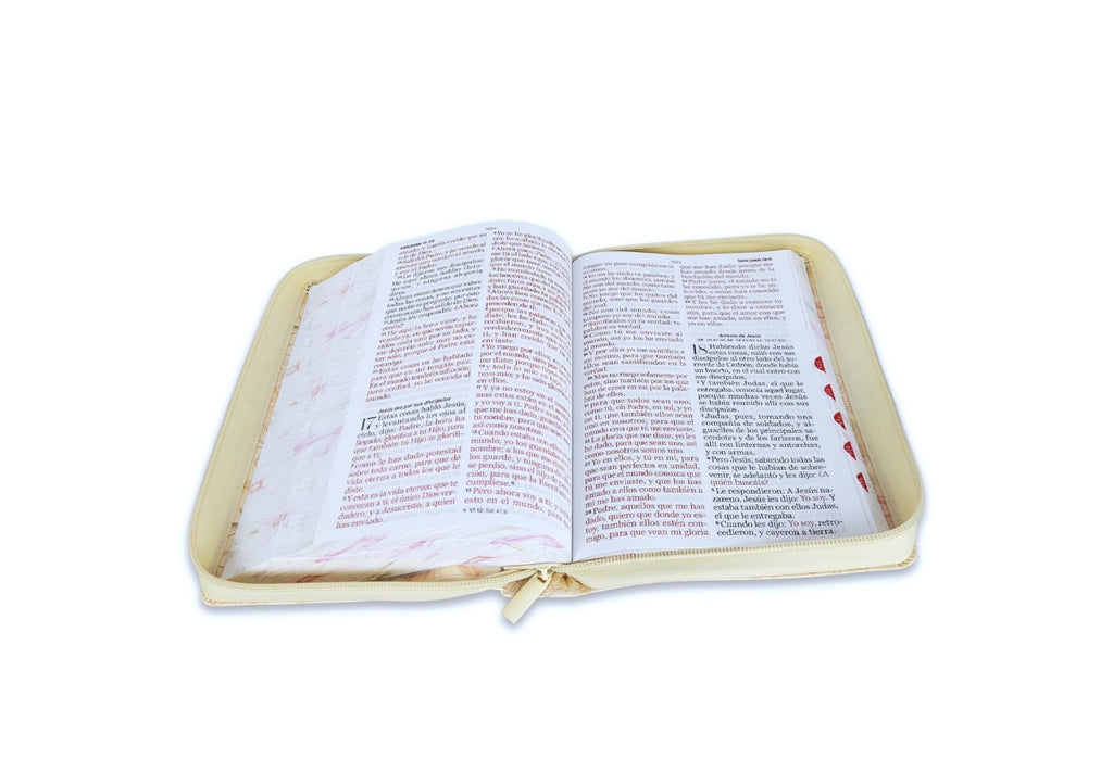 Biblia con Cierre Letra Gigante Manual 14 puntos RV1960 imit piel sabiduría con índice y canto floral