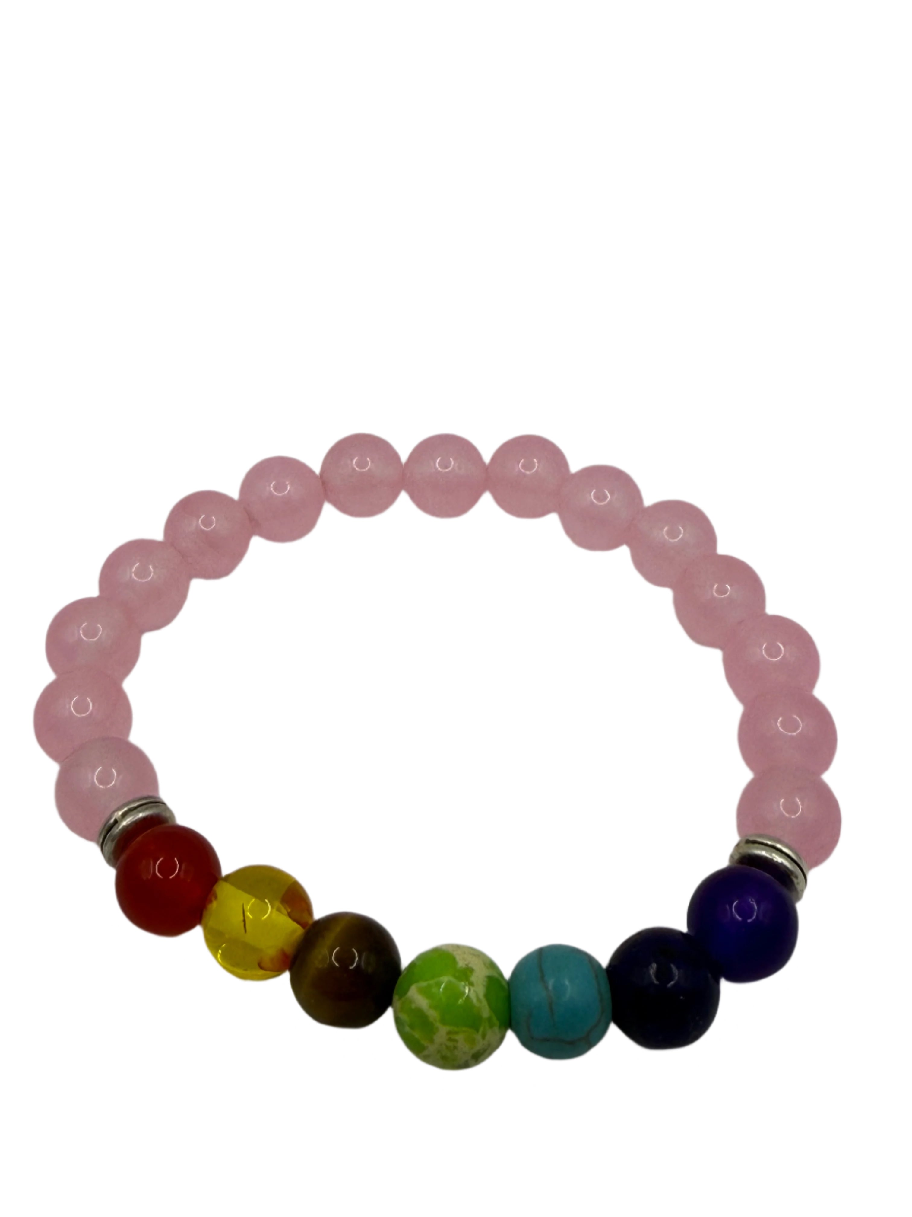 7 Chakra Colorful Beaded Bracelet Beads Yoga Healing Energy Stone