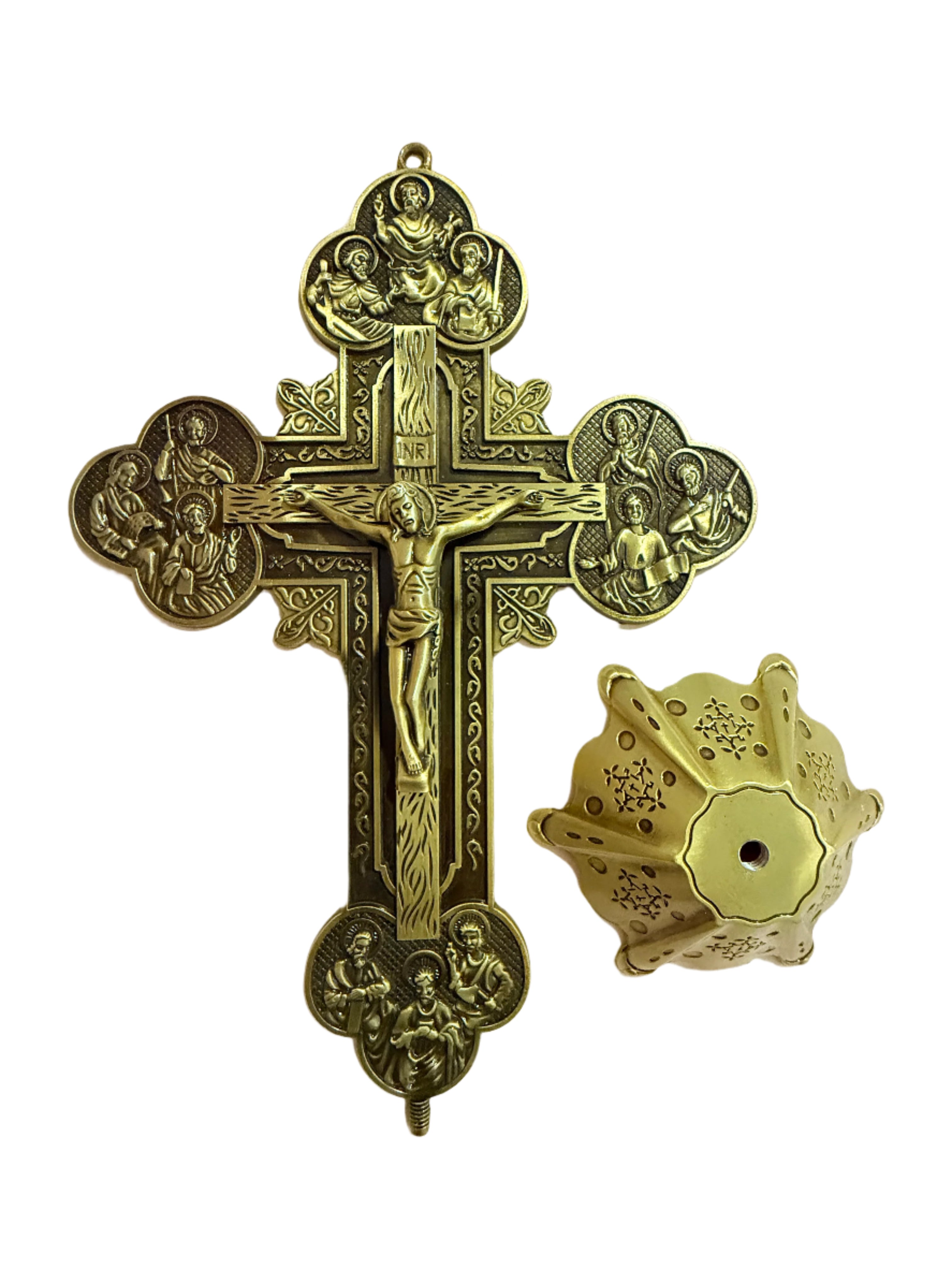 Beautiful Assorted Metal Crucifixes 5 in/9 in/11 in/12 in