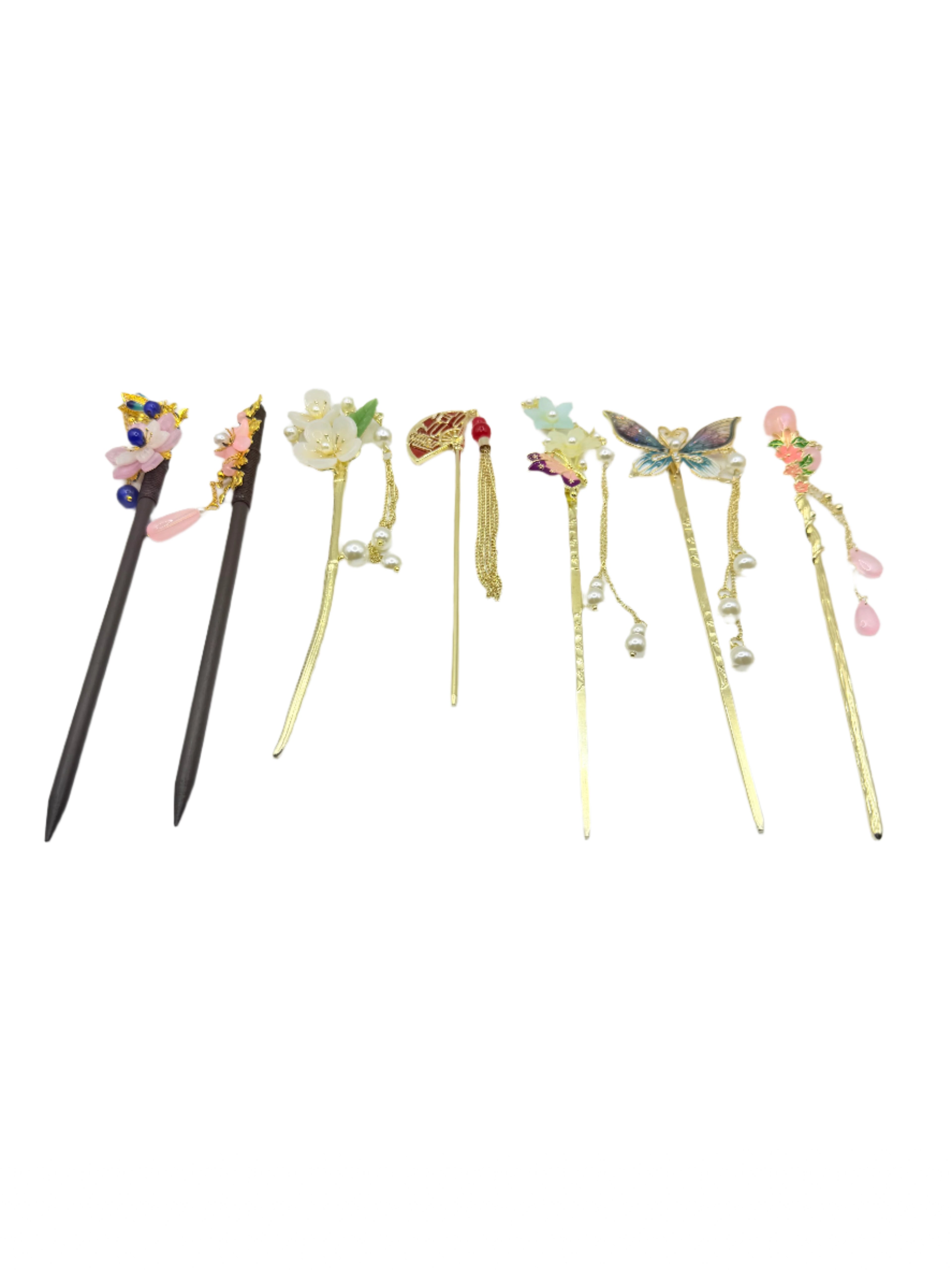 Chinese-style hairpin簪 (zān), 步摇 (bùyáo)