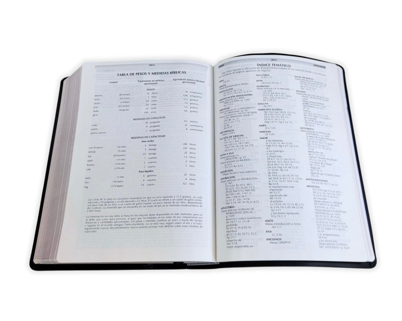 Biblia de Estudio de la Vida Plena RV1960, Imitación piel negra