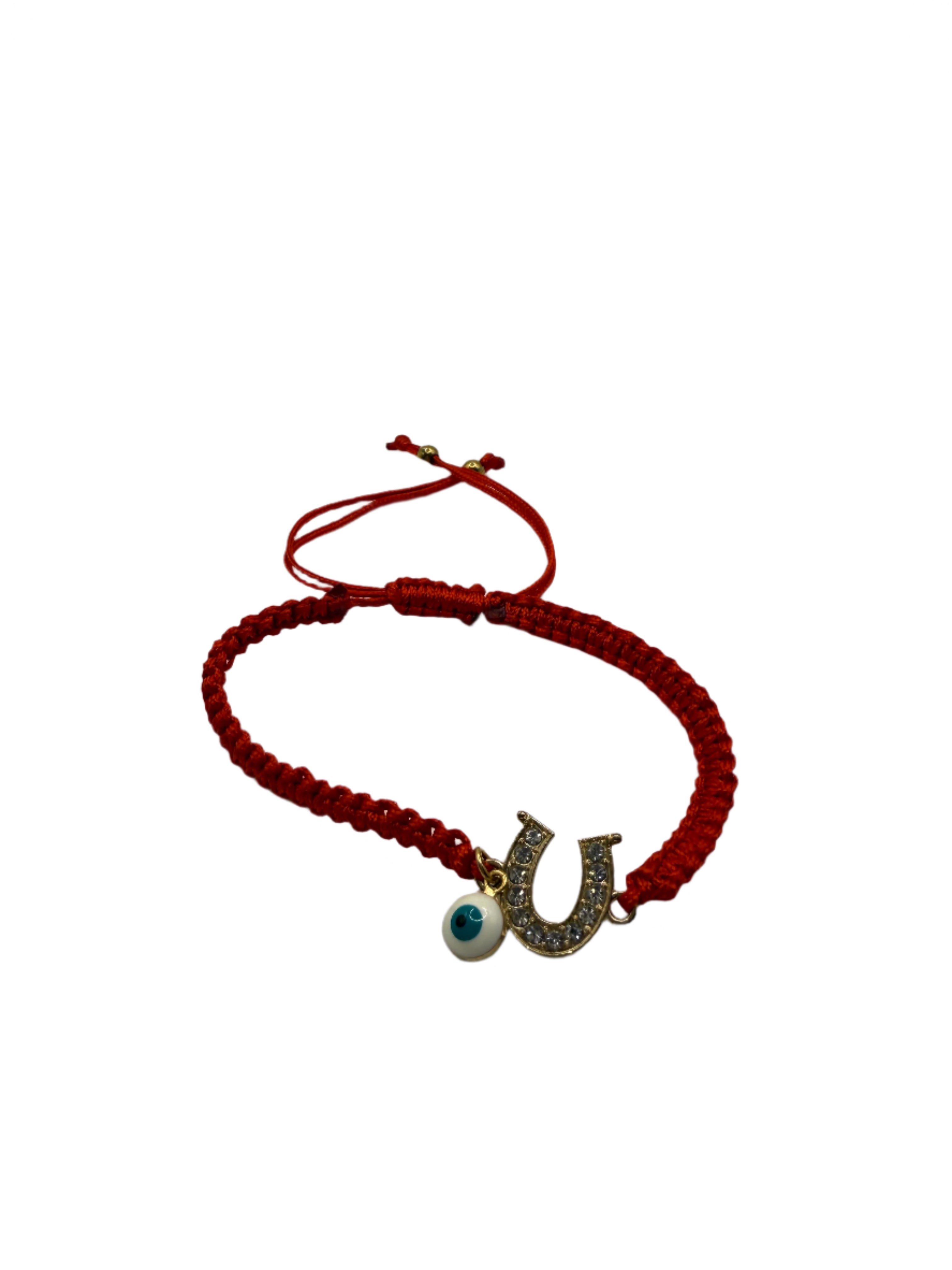 Blue Pearl Evil eye/Pixiu/Horshe Shoe/Thread Bracelet🧿Pulsera ajustable de Mal de ojo y Perlas Para la proteccion