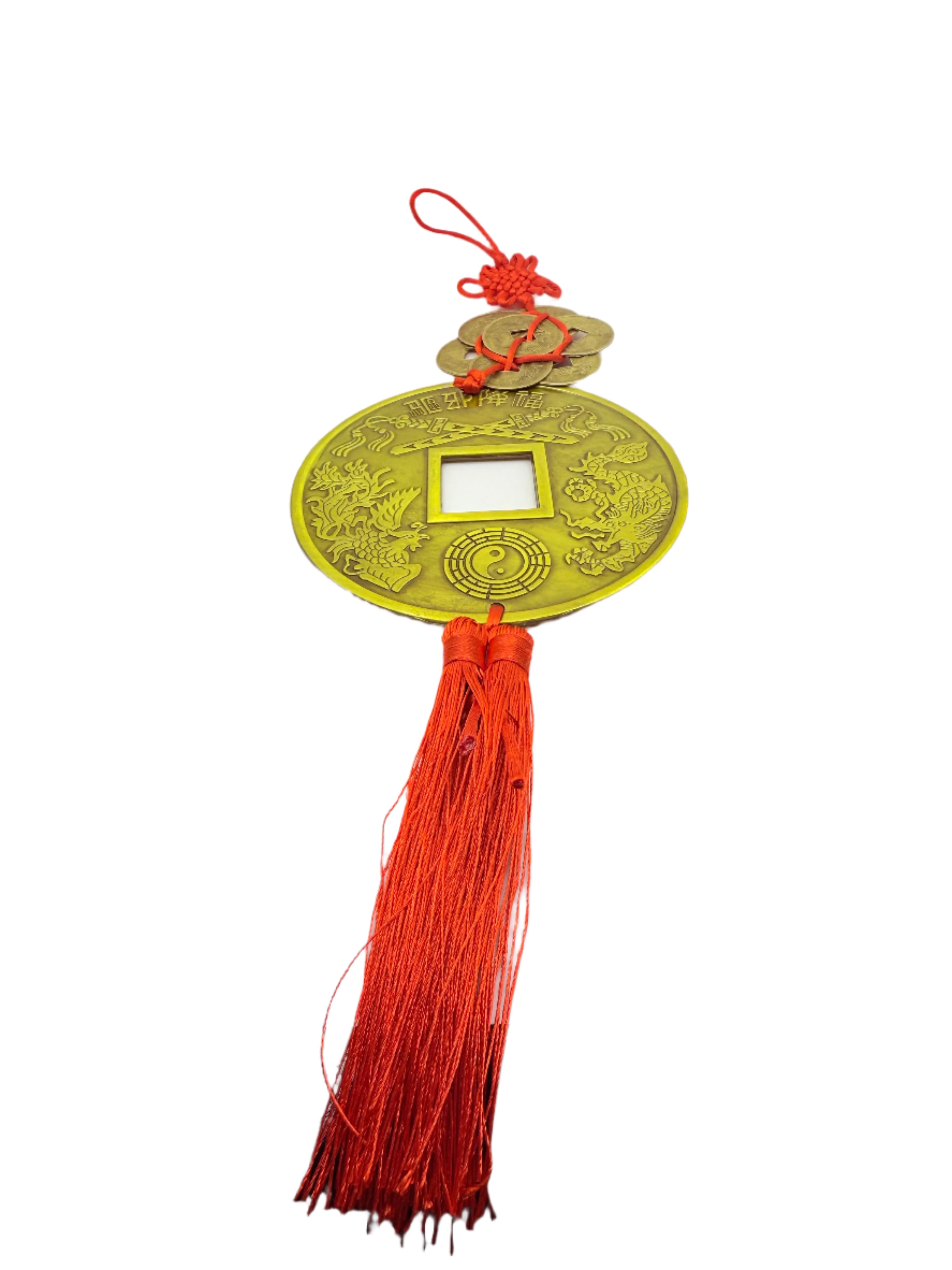 Large Feng Shui Chinese Coin Hanging Good Luck Charm