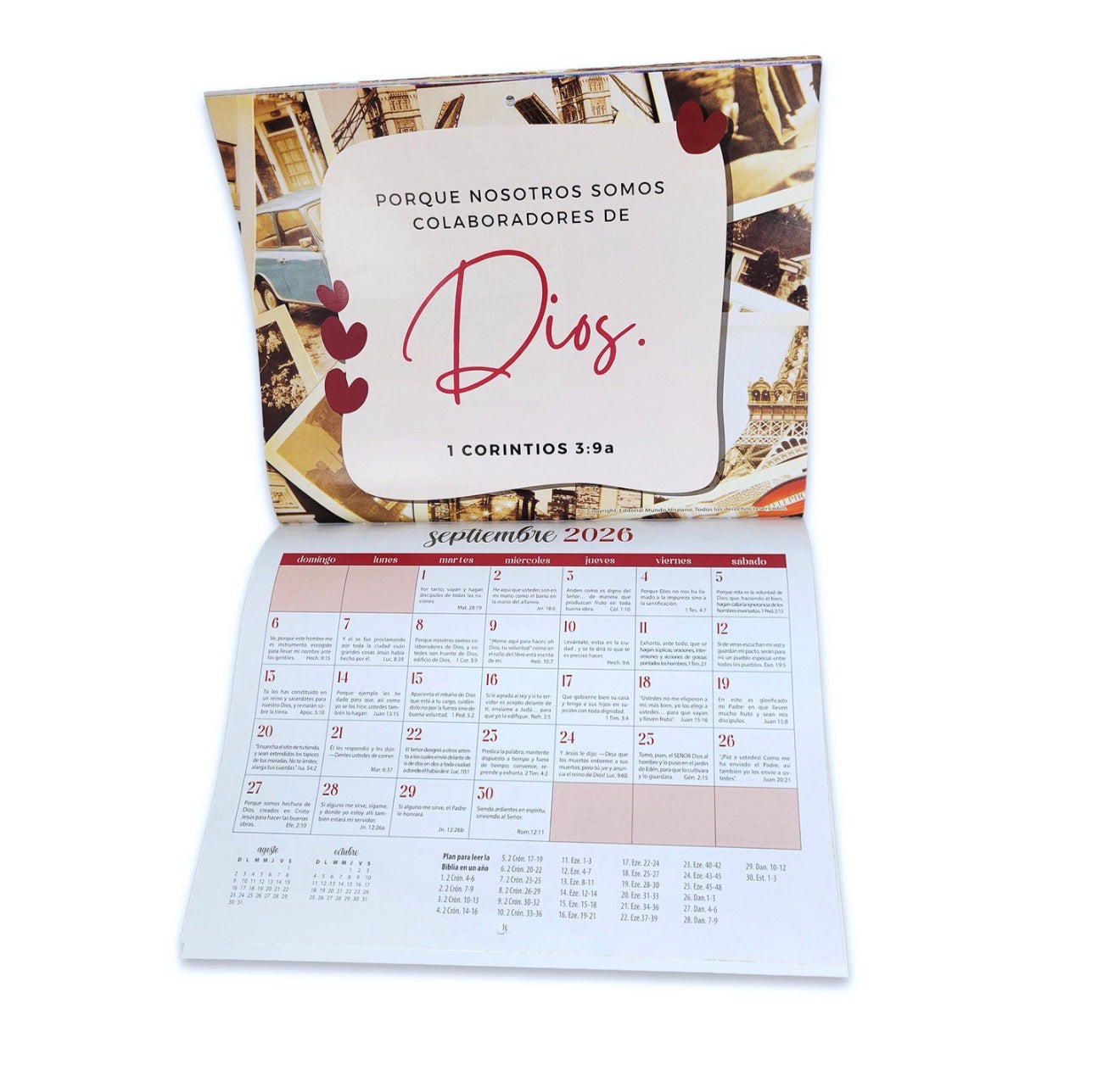 Calendario 2026 El Perfecto Amor de Dios - Reina-Valera Actualizada RVA