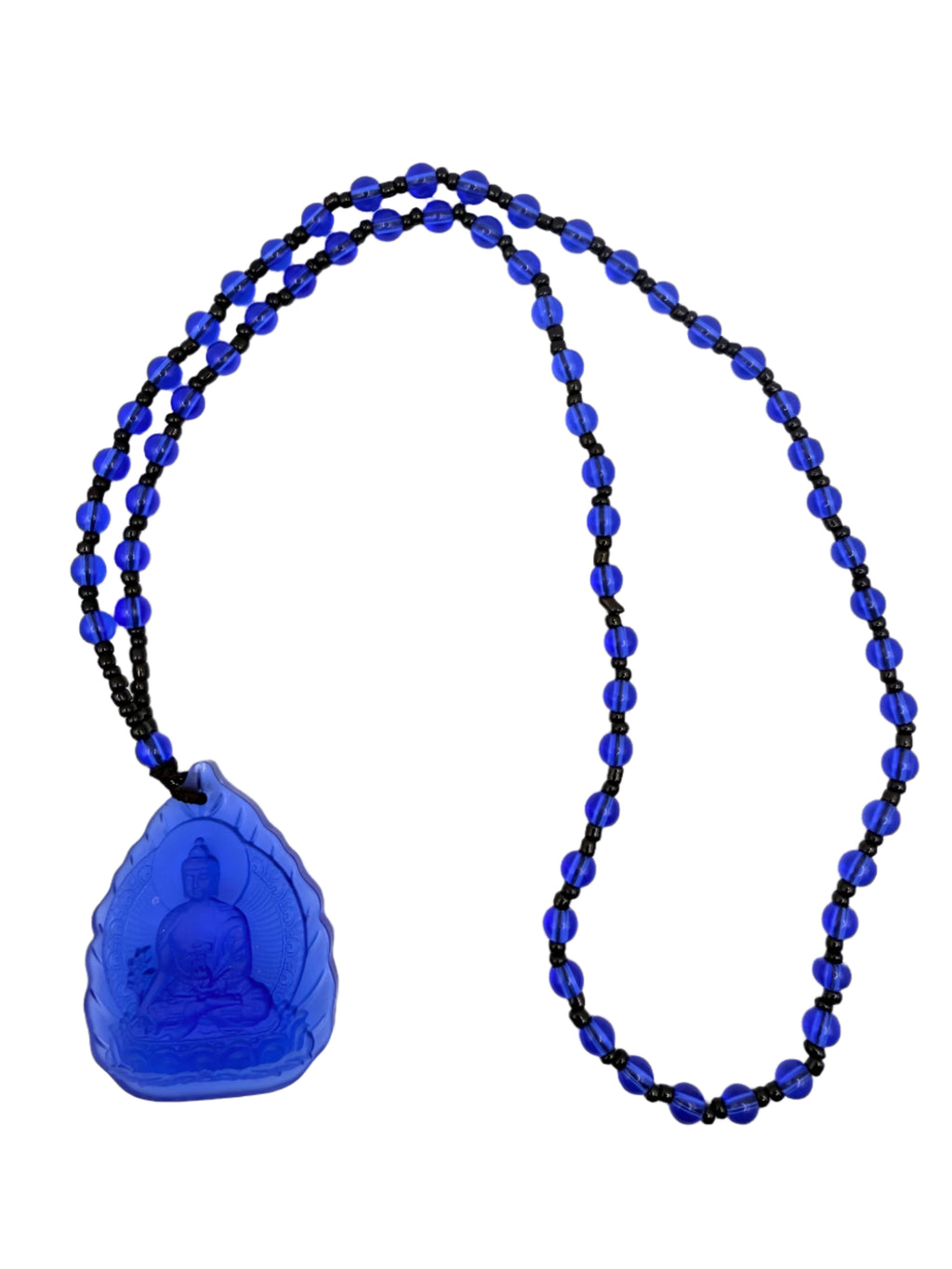 Medicine Buddha Blue Pendant Necklace