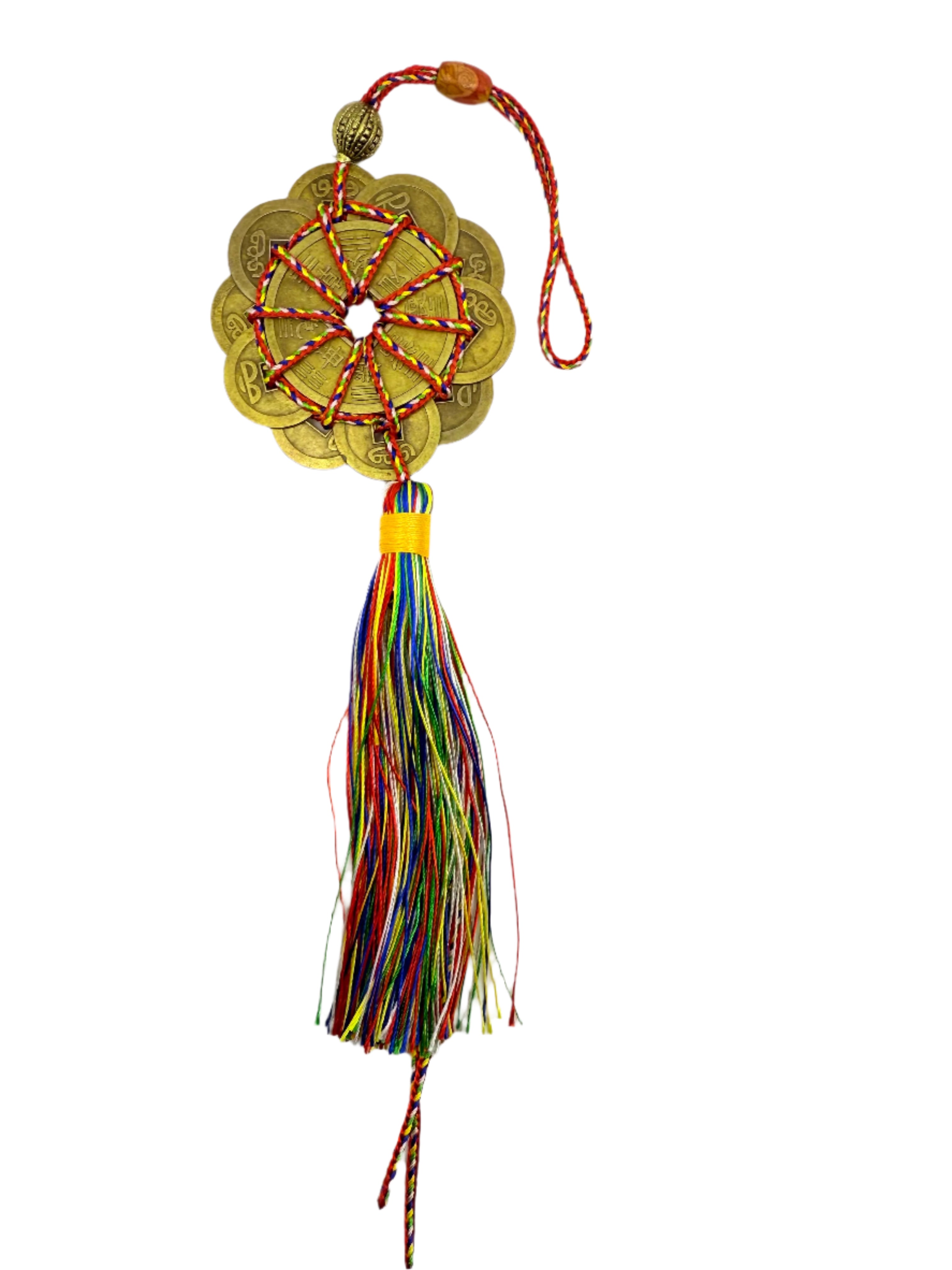Chinese Feng Shui Copper Coins Ten Emperors Coins Prayers Fortune Feng Shui Mystic Knot 10 Chinese Lucky Coins Cures Home Career Health Wealth
