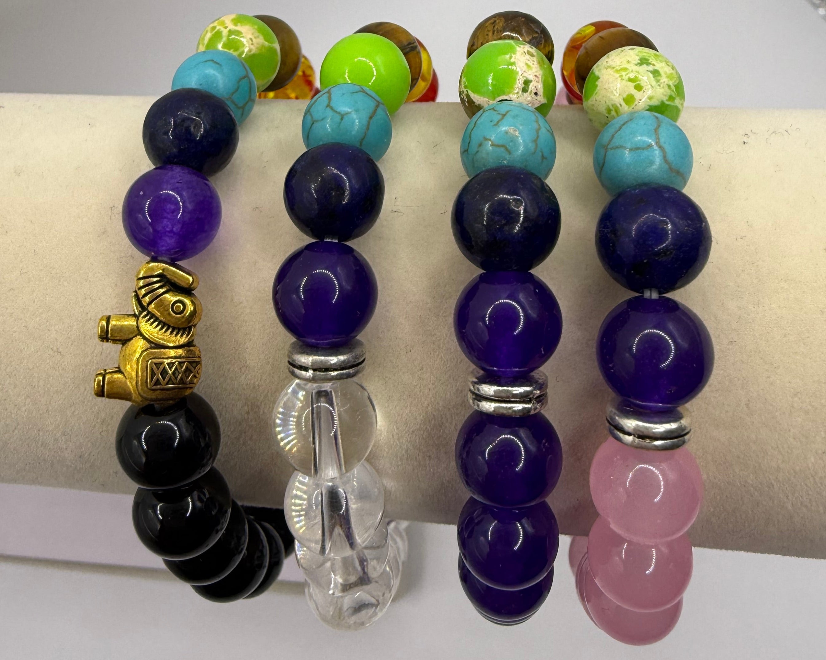 7 Chakra Colorful Beaded Bracelet Beads Yoga Healing Energy Stone