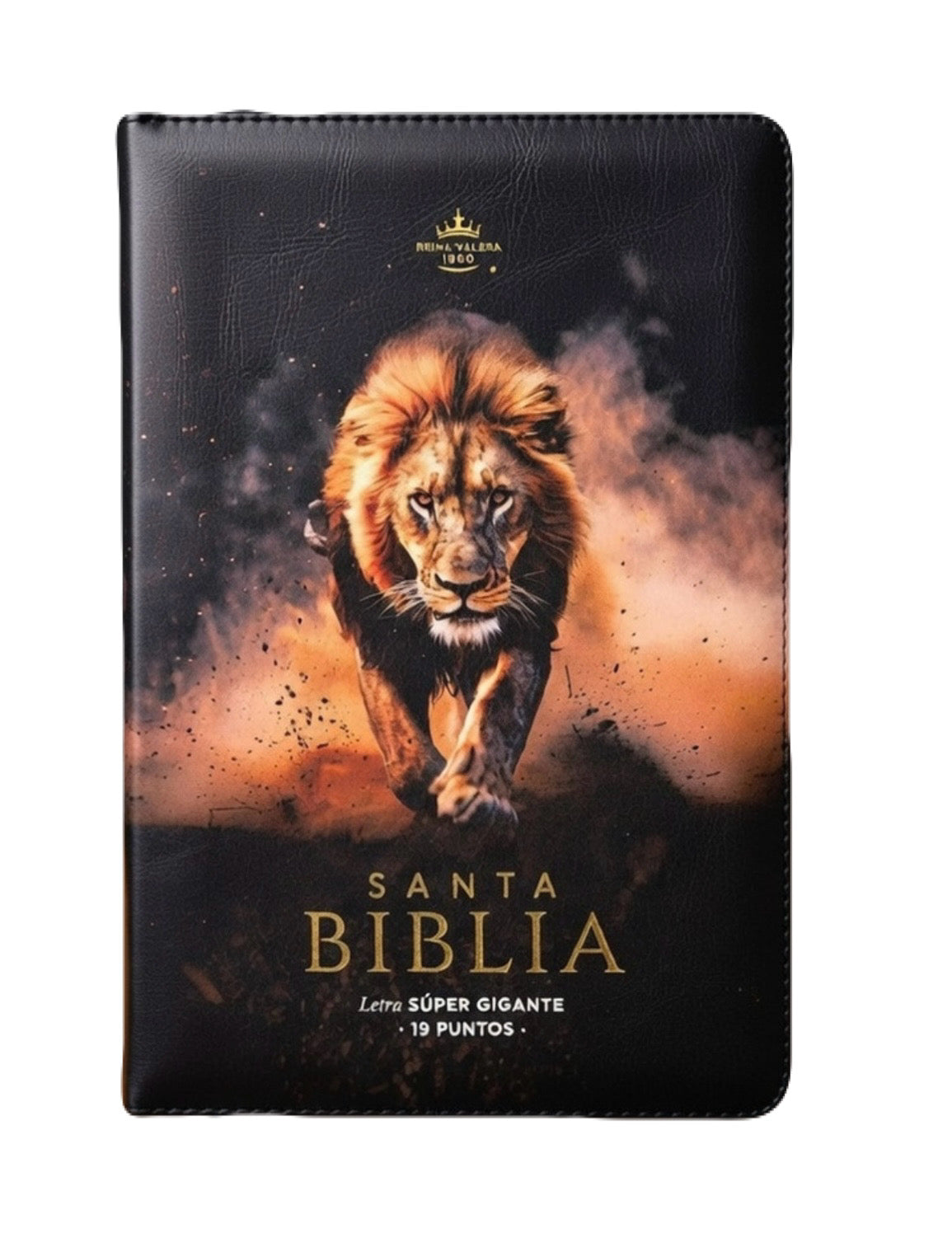 Biblia Letra Súper Gigante 19pts Con Cierre/Index Léon De Judá RV1960