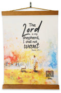 Interactive, Full Colour Scroll Printed on Synthetic Leather: The Lord Is My Shepherd- Psalms 23:1