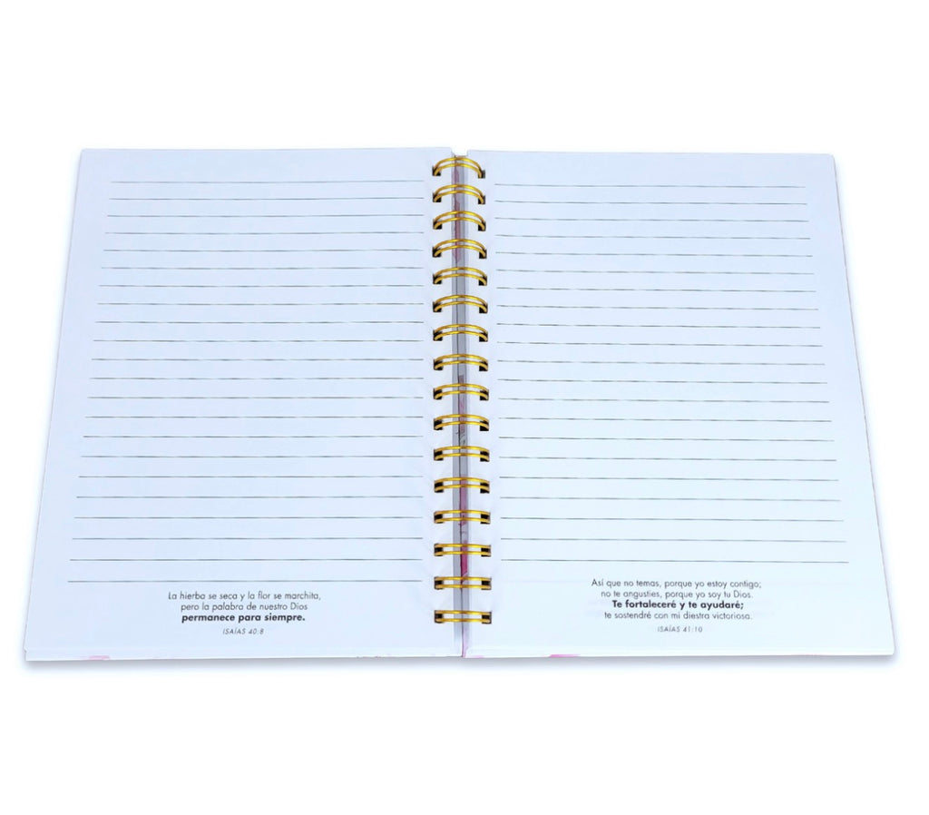 Libreta Espiral con Elástico: Mujer ejemplar - Proverbios 31:10, tapa dura