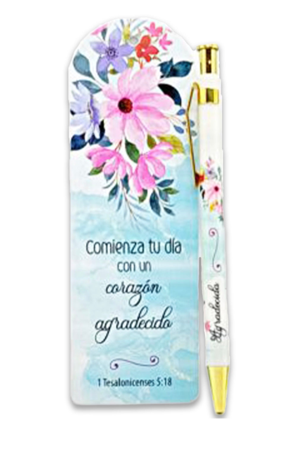 Separador con Bolígrafo: Mensajes Bíblicos