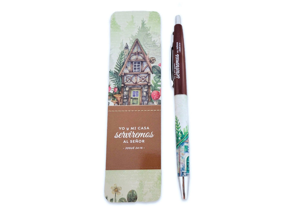 Separador con Bolígrafo: Mensajes Bíblicos